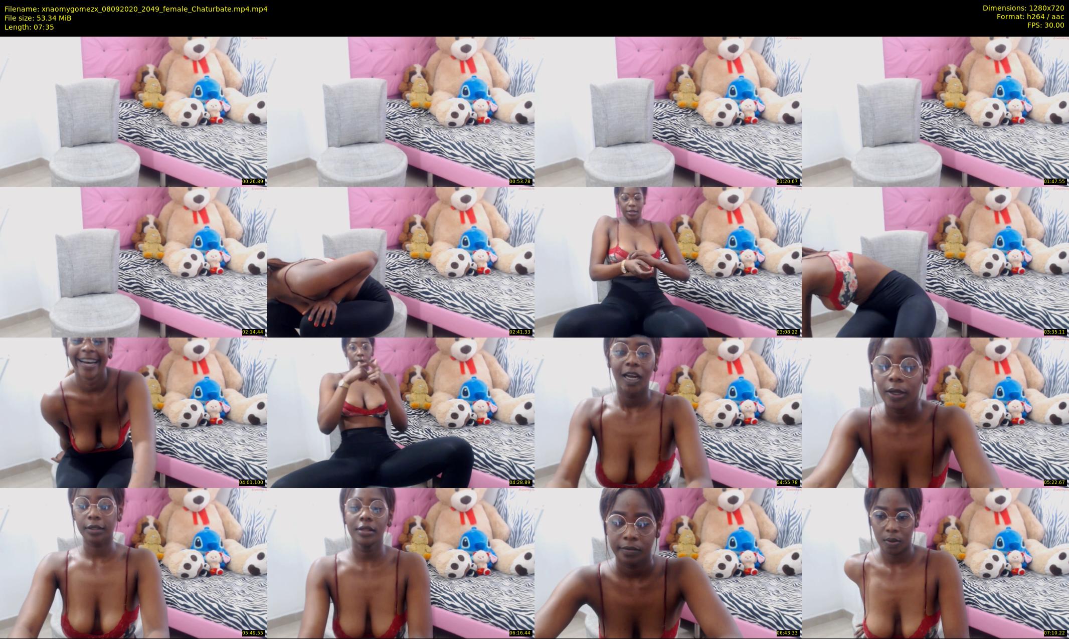 xnaomygomezx — 8 minute Chaturbate female cam show recording, 720p, Sep 8, 2020