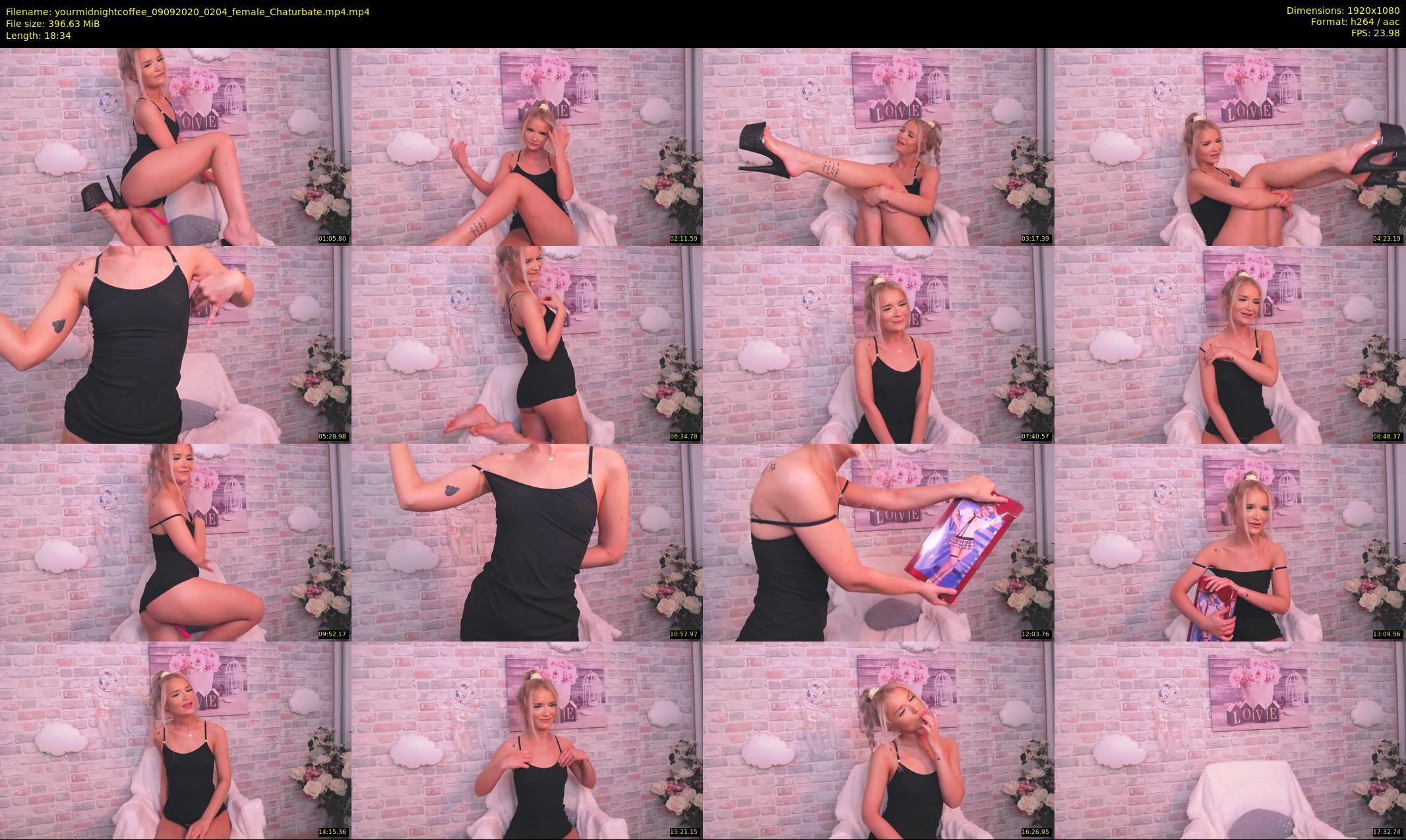 yourmidnightcoffee — 19 minute Chaturbate female cam show recording, 1080p, Sep 9, 2020