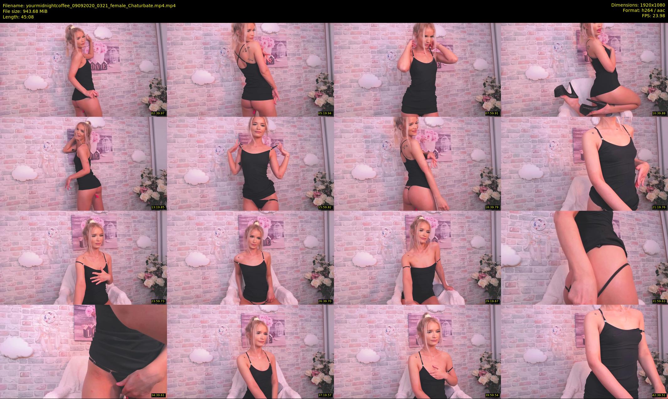 yourmidnightcoffee — 46 minute Chaturbate female cam show recording, 1080p, Sep 9, 2020