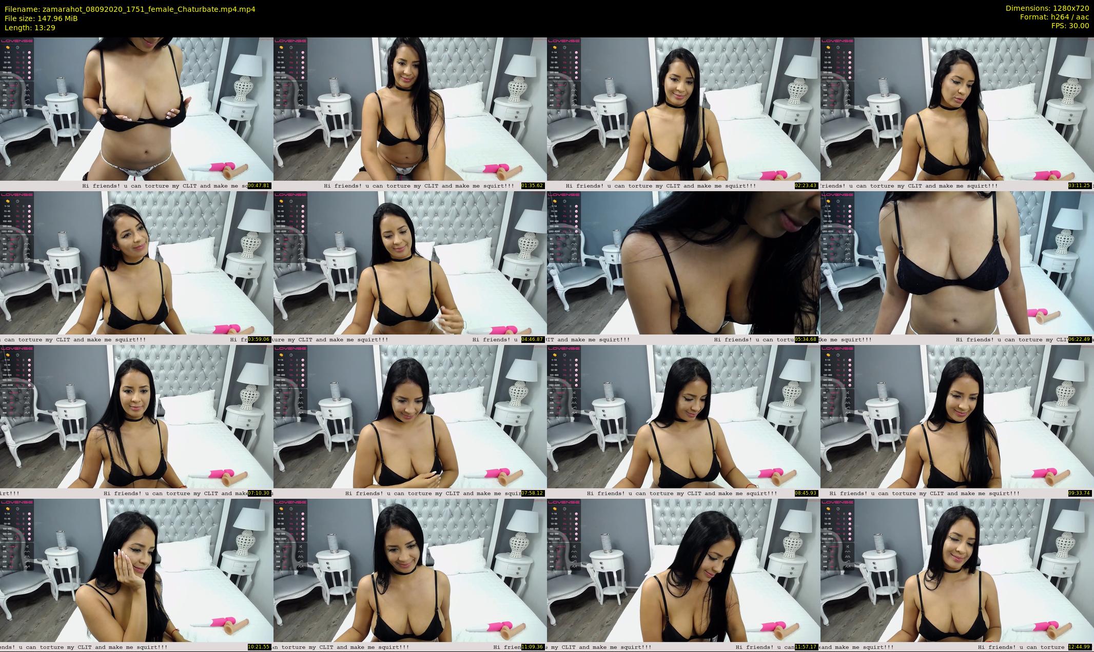 zamarahot — 14 minute Chaturbate female cam show recording, 720p, Sep 8, 2020