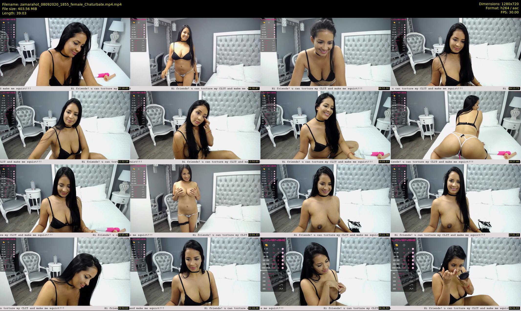 zamarahot — 40 minute Chaturbate female cam show recording, 720p, Sep 8, 2020