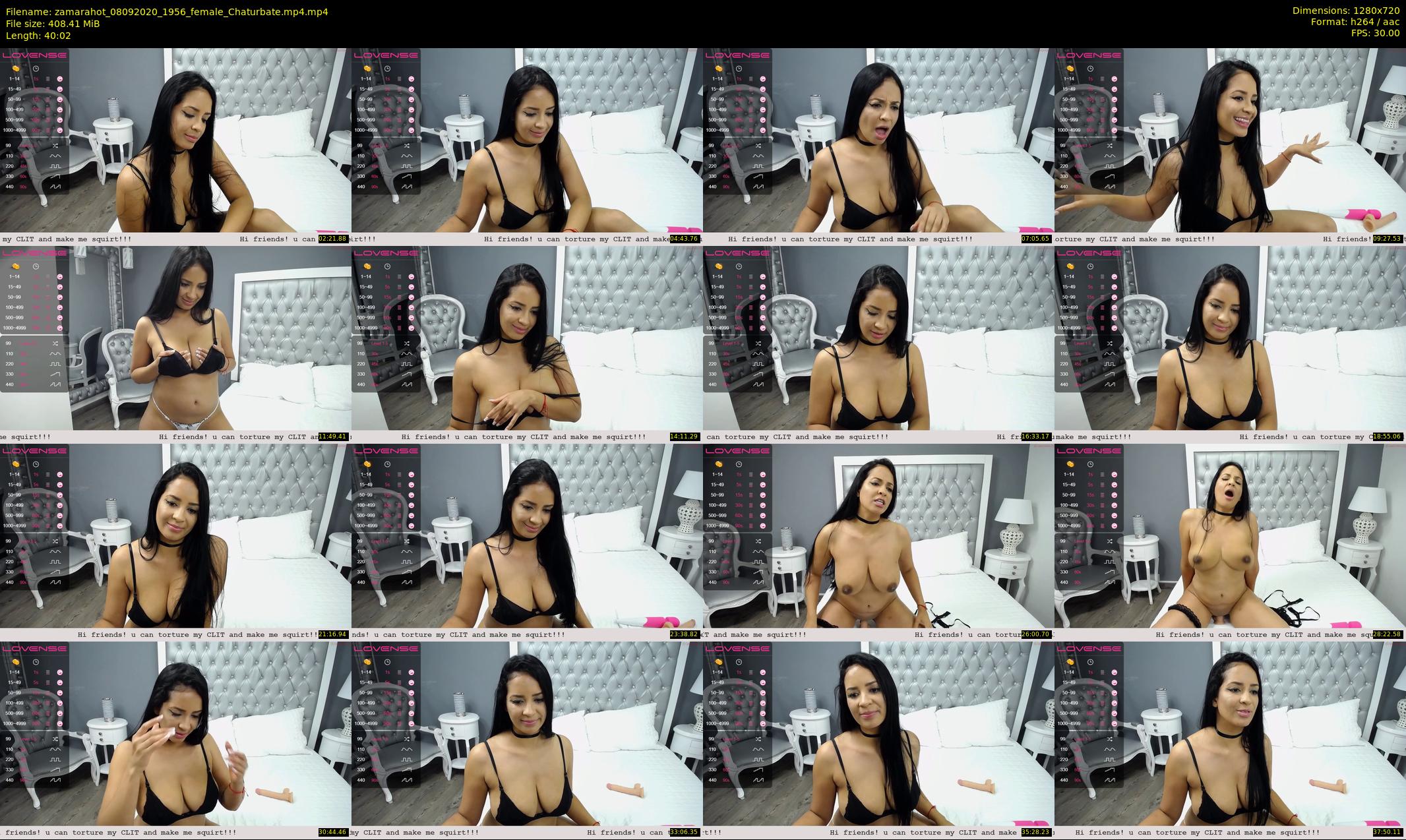 zamarahot — 41 minute Chaturbate female cam show recording, 720p, Sep 8, 2020