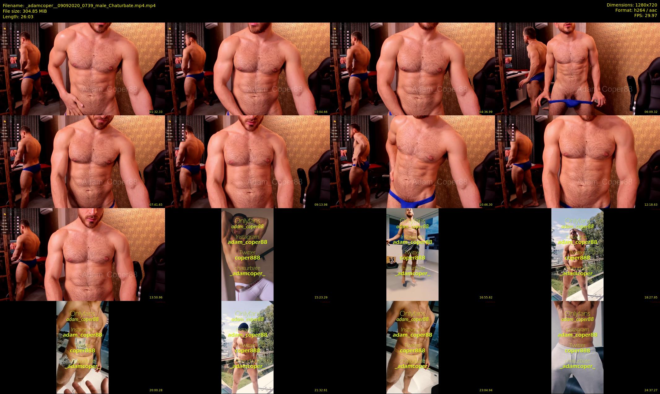 _adamcoper_ — 27 minute Chaturbate male cam show recording, 720p, Sep 9, 2020