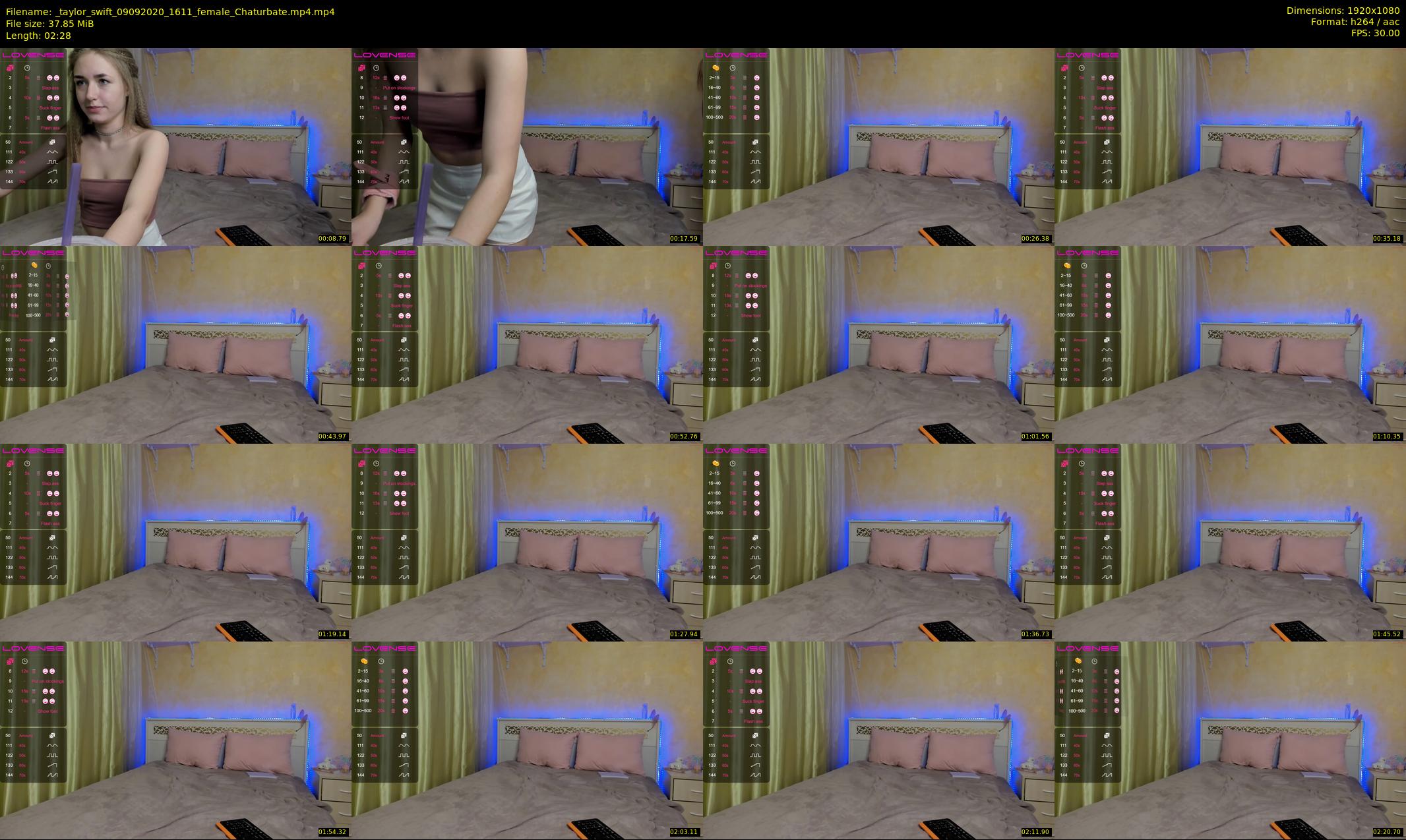 _taylor_swift — 3 minute Chaturbate female cam show recording, 1080p, Sep 9, 2020