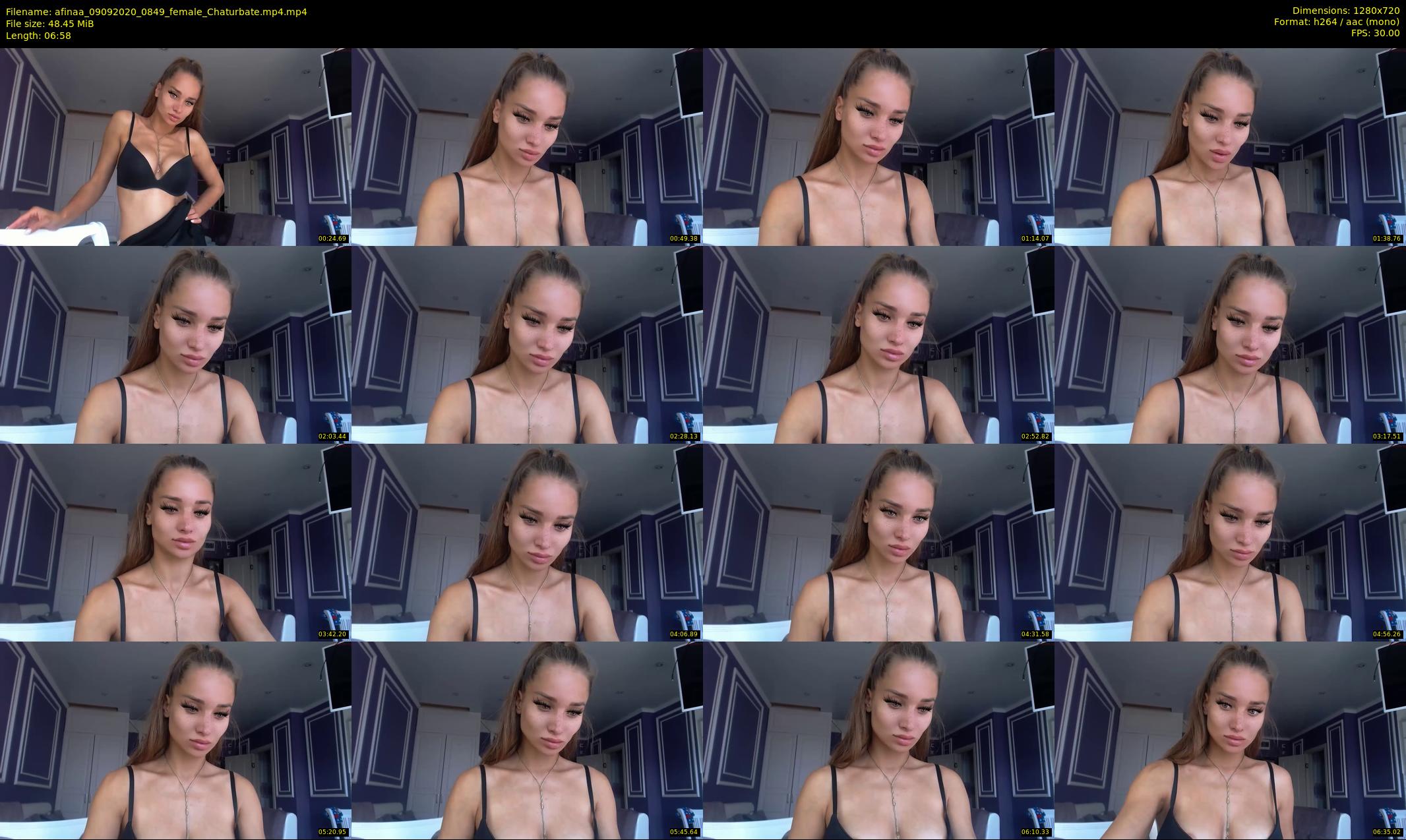 afinaa — 7 minute Chaturbate female cam show recording, 720p, Sep 9, 2020