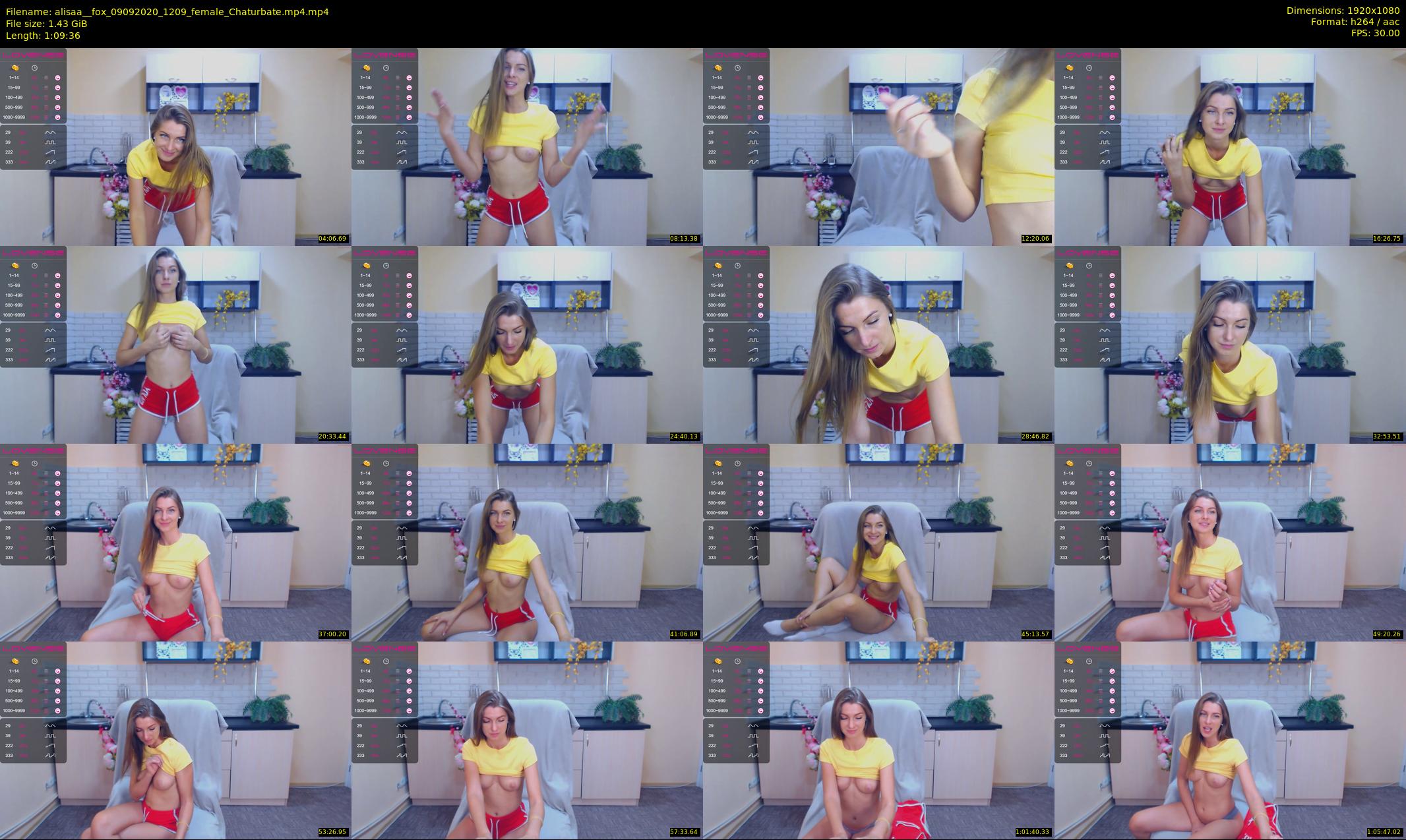 alisaa__fox — 70 minute Chaturbate female cam show recording, 1080p, Sep 9, 2020