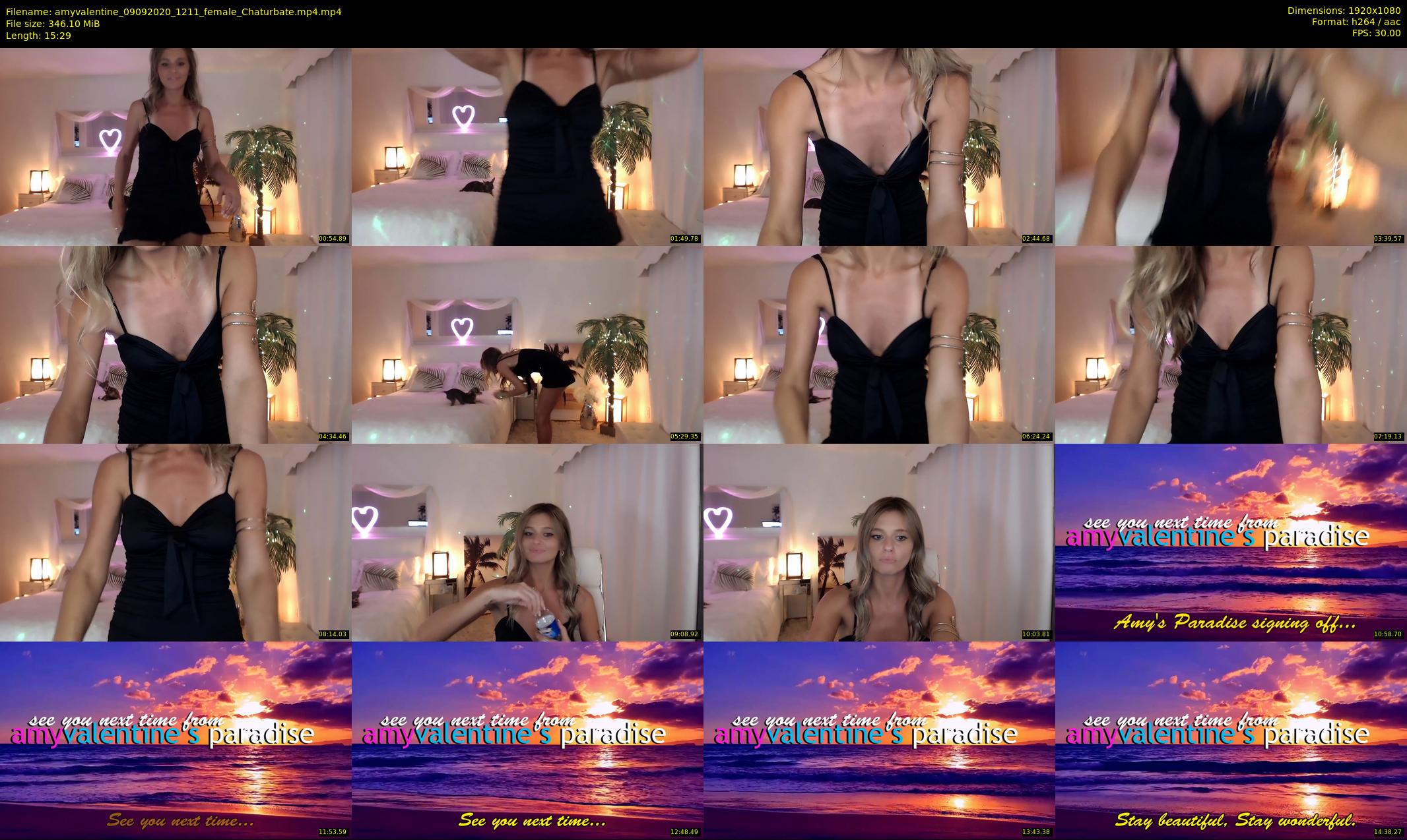 amyvalentine — 16 minute Chaturbate female cam show recording, 1080p, Sep 9, 2020