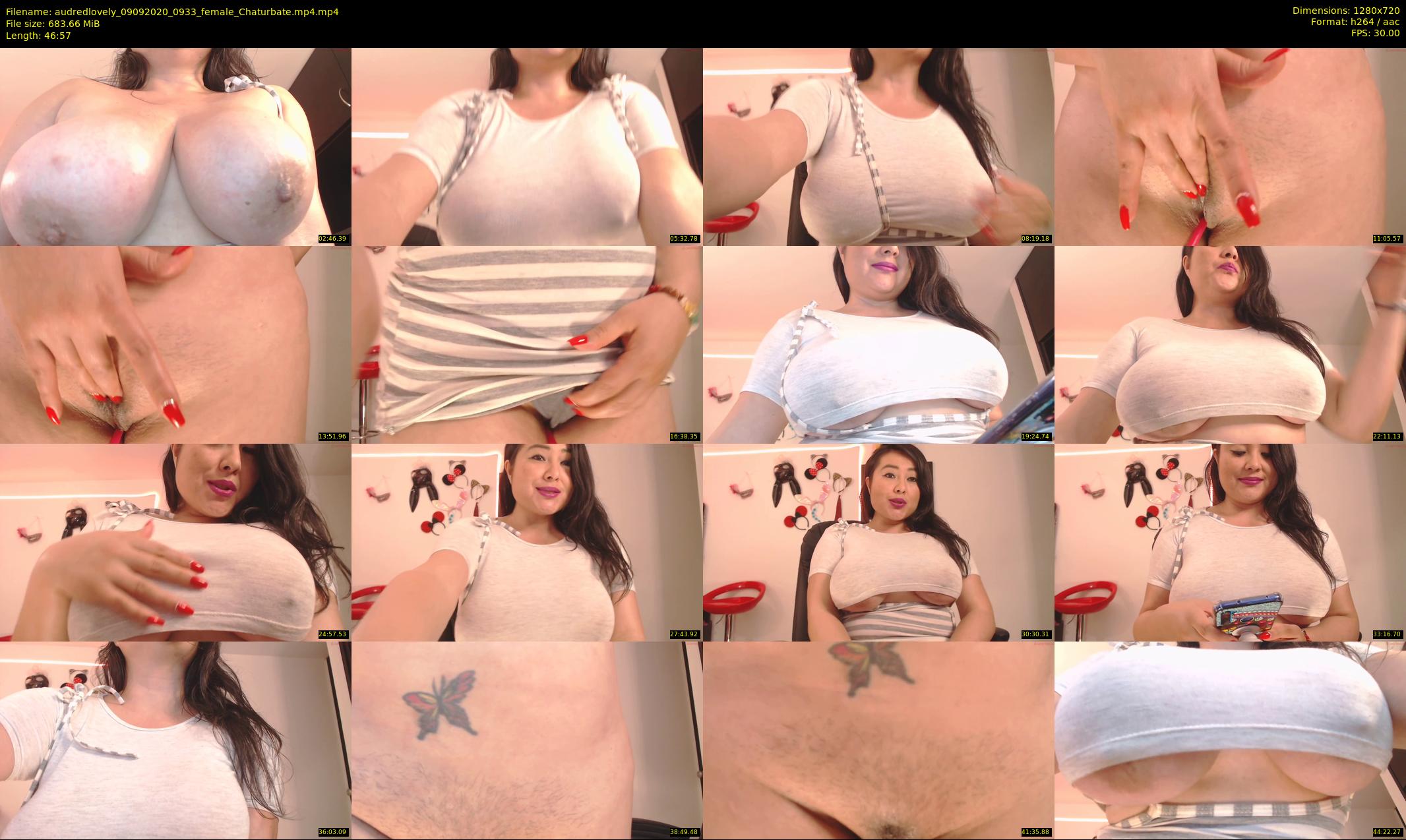 audredlovely — 47 minute Chaturbate female cam show recording, 720p, Sep 9, 2020