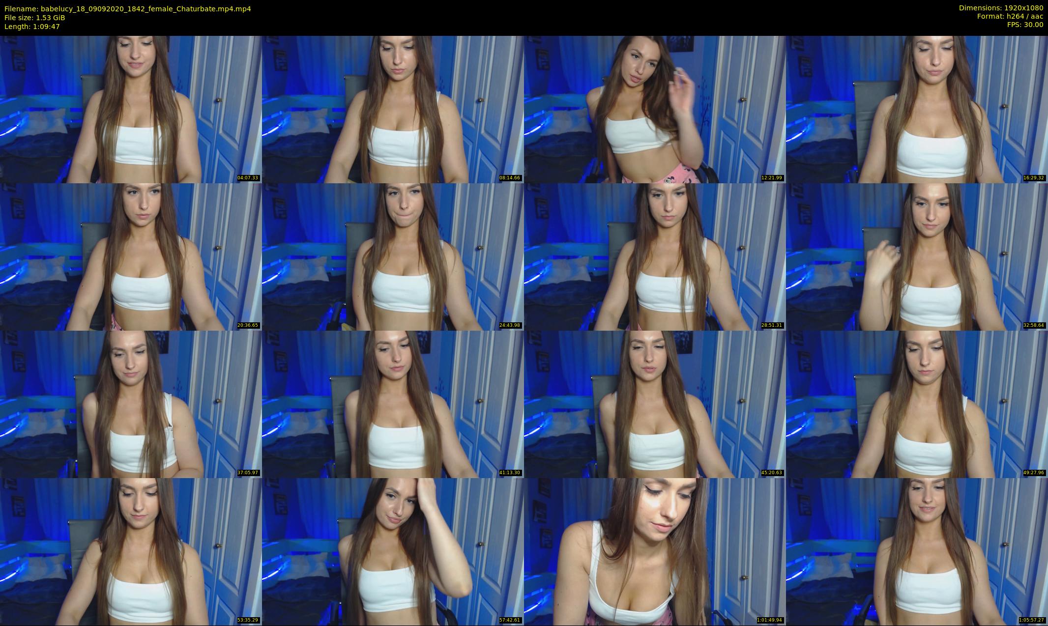 babelucy_18 — 70 minute Chaturbate female cam show recording, 1080p, Sep 9, 2020