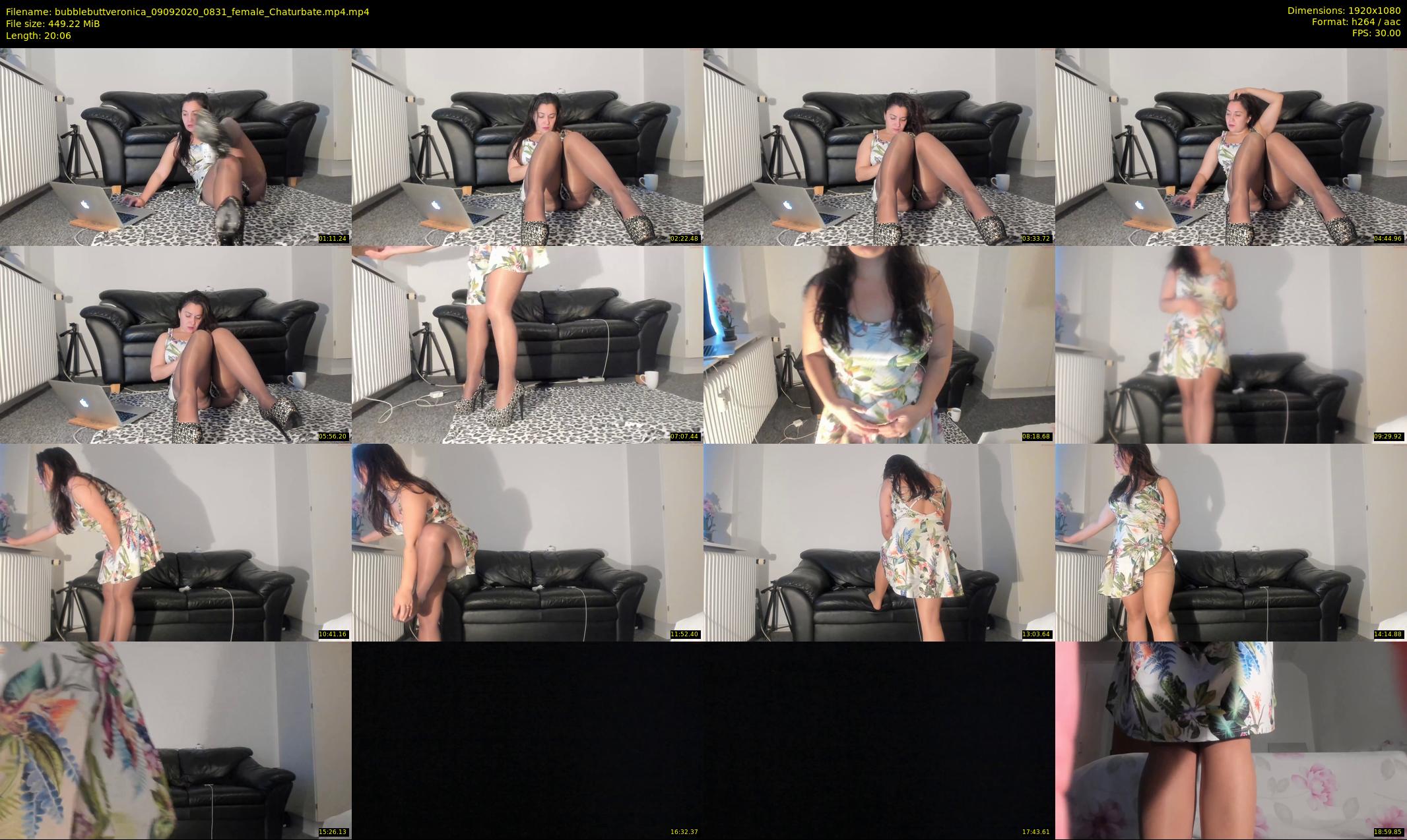 bubblebuttveronica — 21 minute Chaturbate female cam show recording, 1080p, Sep 9, 2020