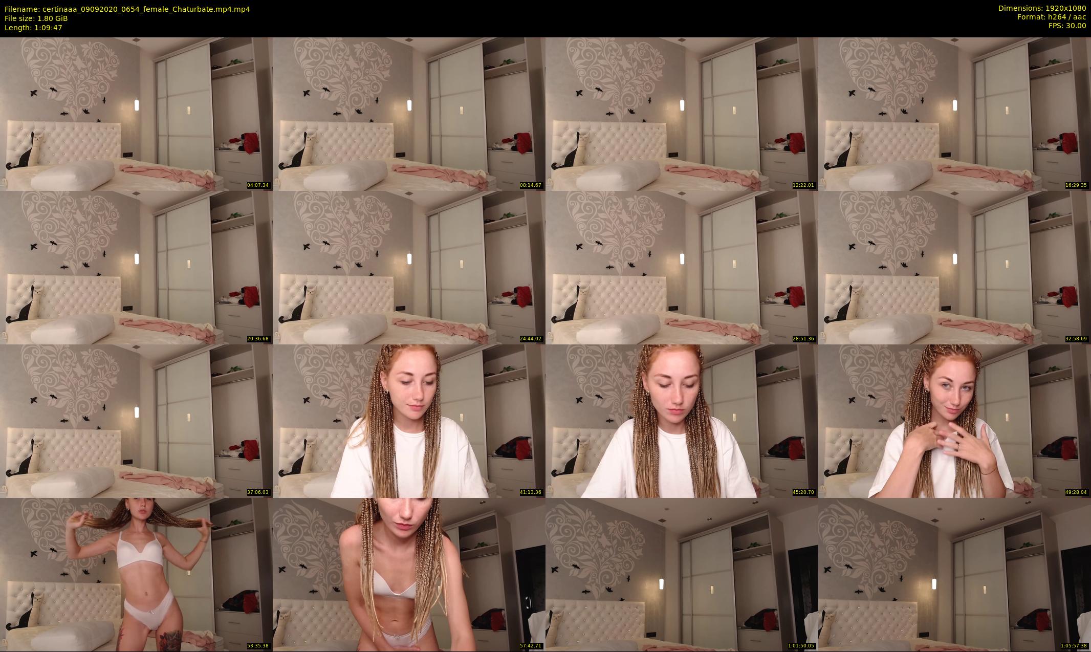 certinaaa — 70 minute Chaturbate female cam show recording, 1080p, Sep 9, 2020