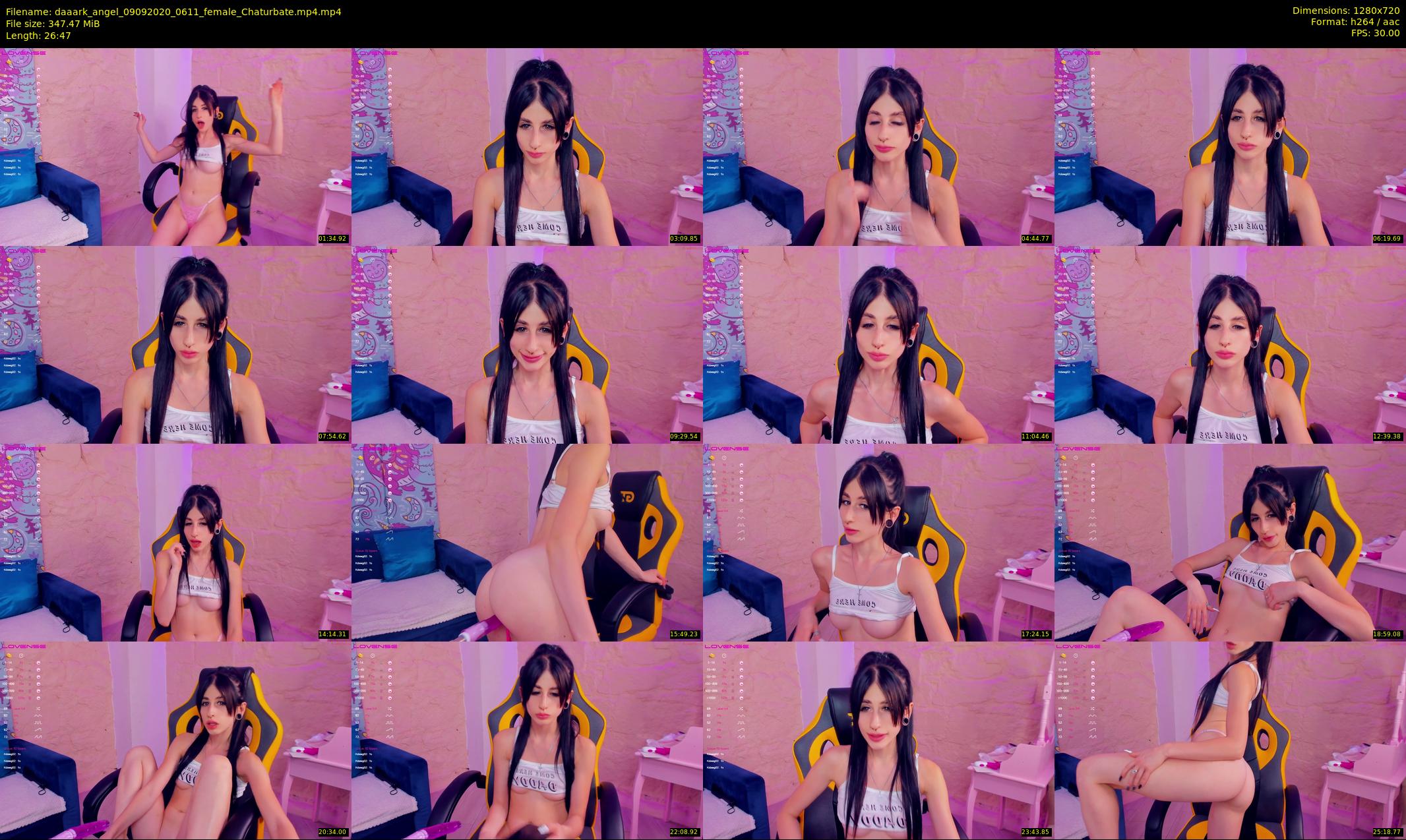 daaark_angel — 27 minute Chaturbate female cam show recording, 720p, Sep 9, 2020