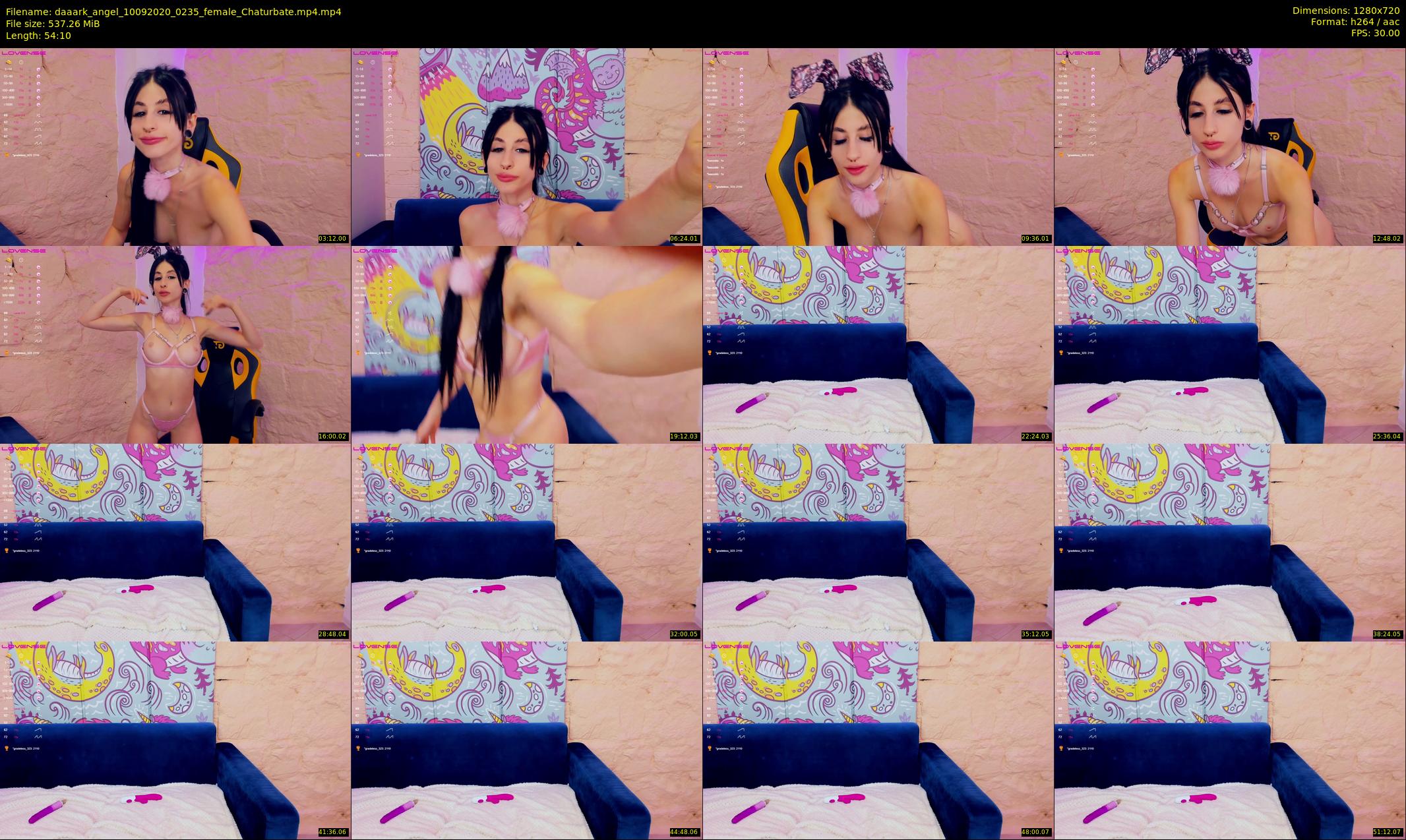 daaark_angel — 55 minute Chaturbate female cam show recording, 720p, Sep 10, 2020