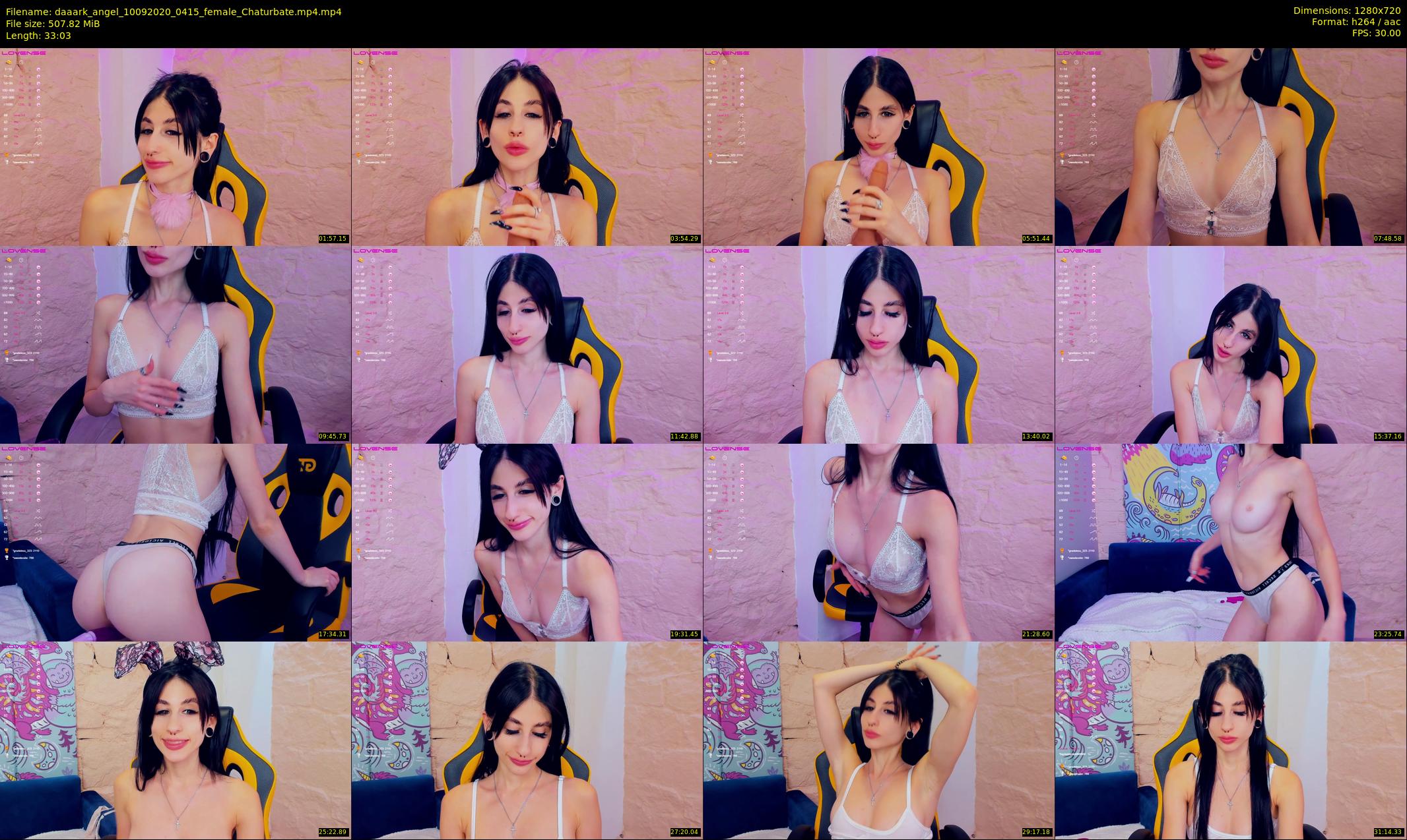 daaark_angel — 34 minute Chaturbate female cam show recording, 720p, Sep 10, 2020
