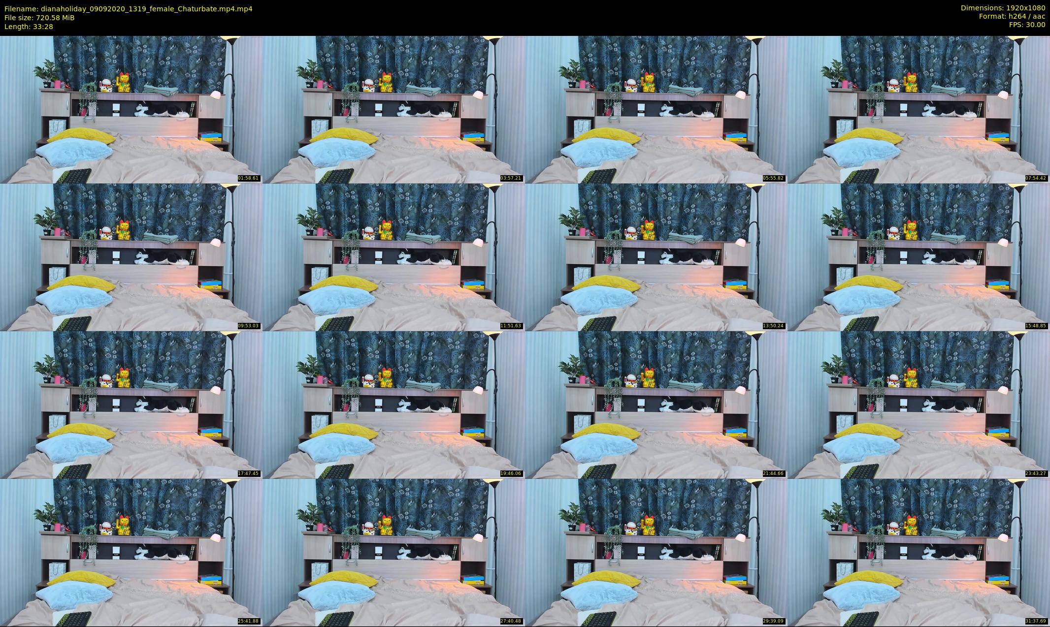 dianaholiday — 34 minute Chaturbate female cam show recording, 1080p, Sep 9, 2020