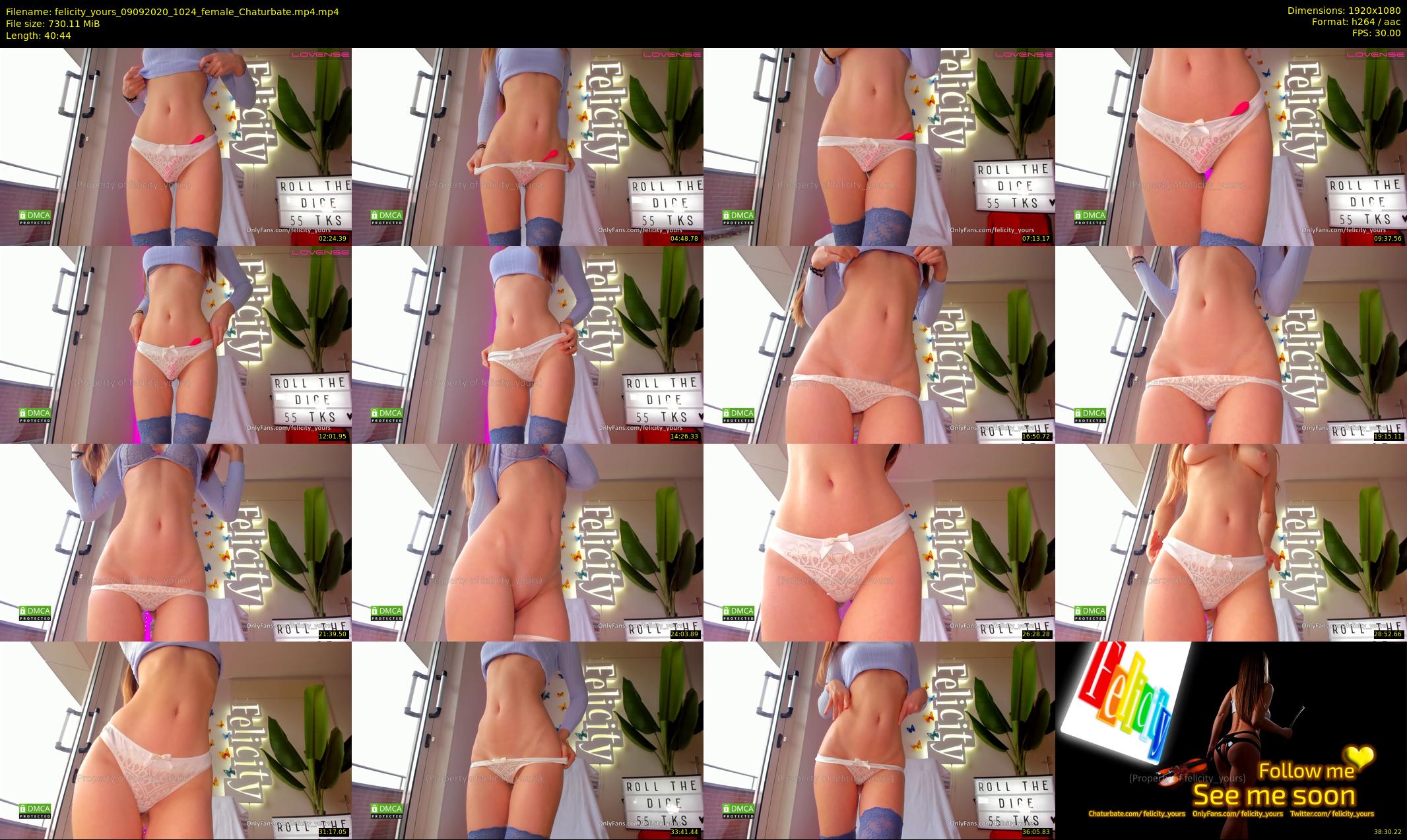 felicity_yours — 41 minute Chaturbate female cam show recording, 1080p, Sep 9, 2020