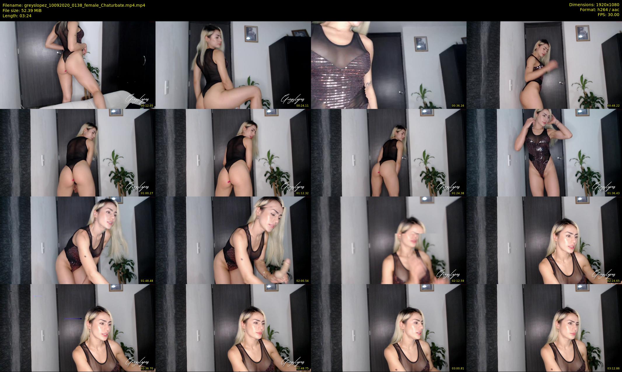 greyslopez — 4 minute Chaturbate female cam show recording, 1080p, Sep 10, 2020