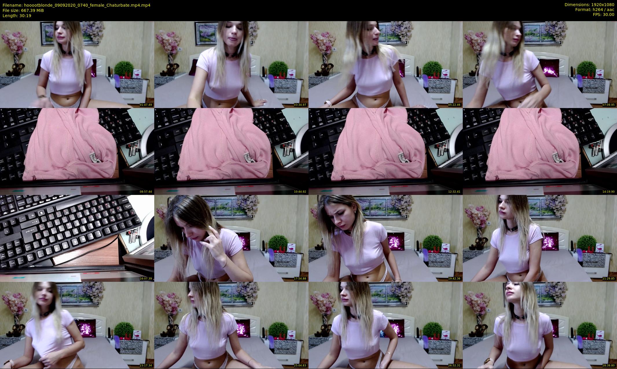 hooootblonde — 31 minute Chaturbate female cam show recording, 1080p, Sep 9, 2020