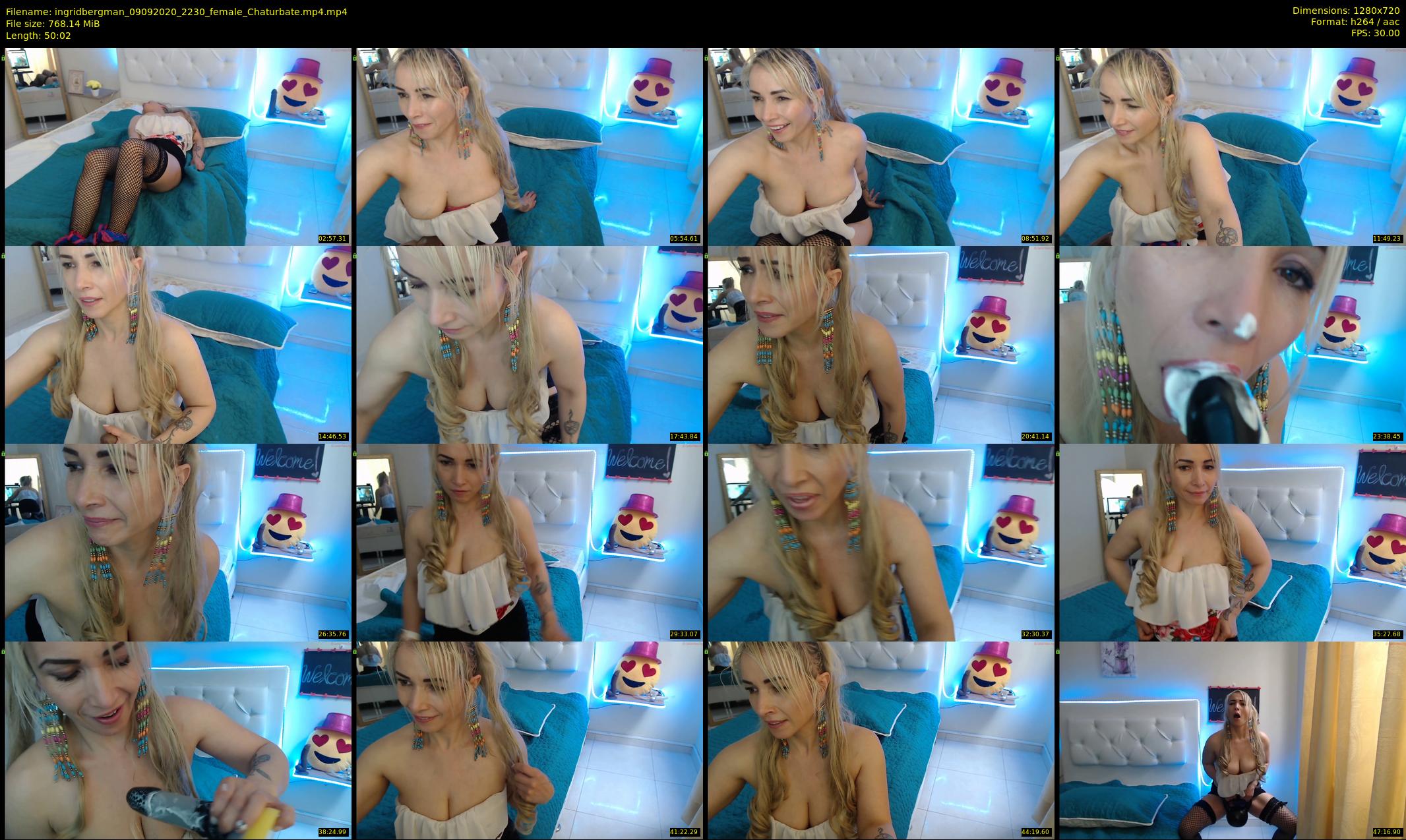 ingridbergman — 51 minute Chaturbate female cam show recording, 720p, Sep 9, 2020