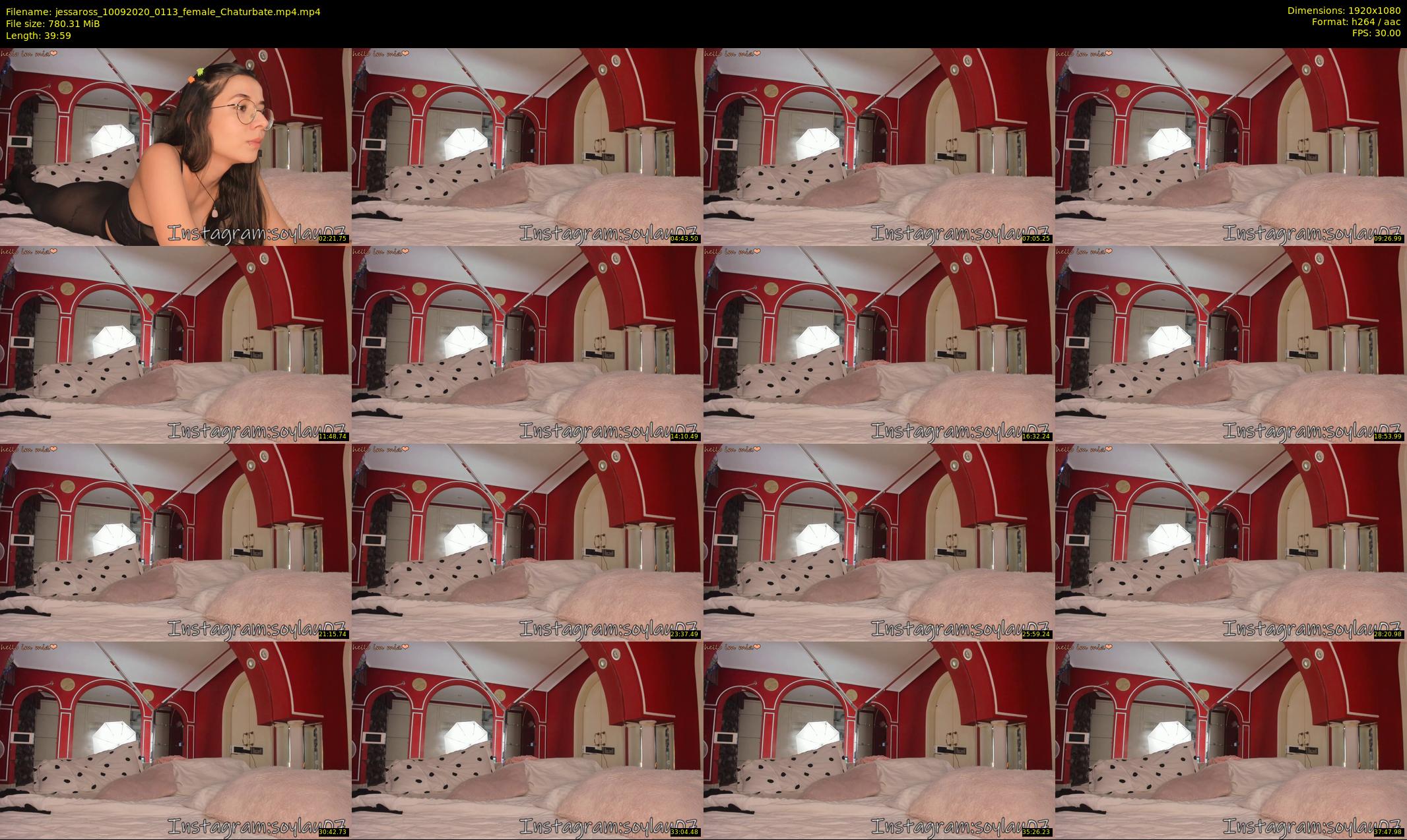 jessaross — 40 minute Chaturbate female cam show recording, 1080p, Sep 10, 2020