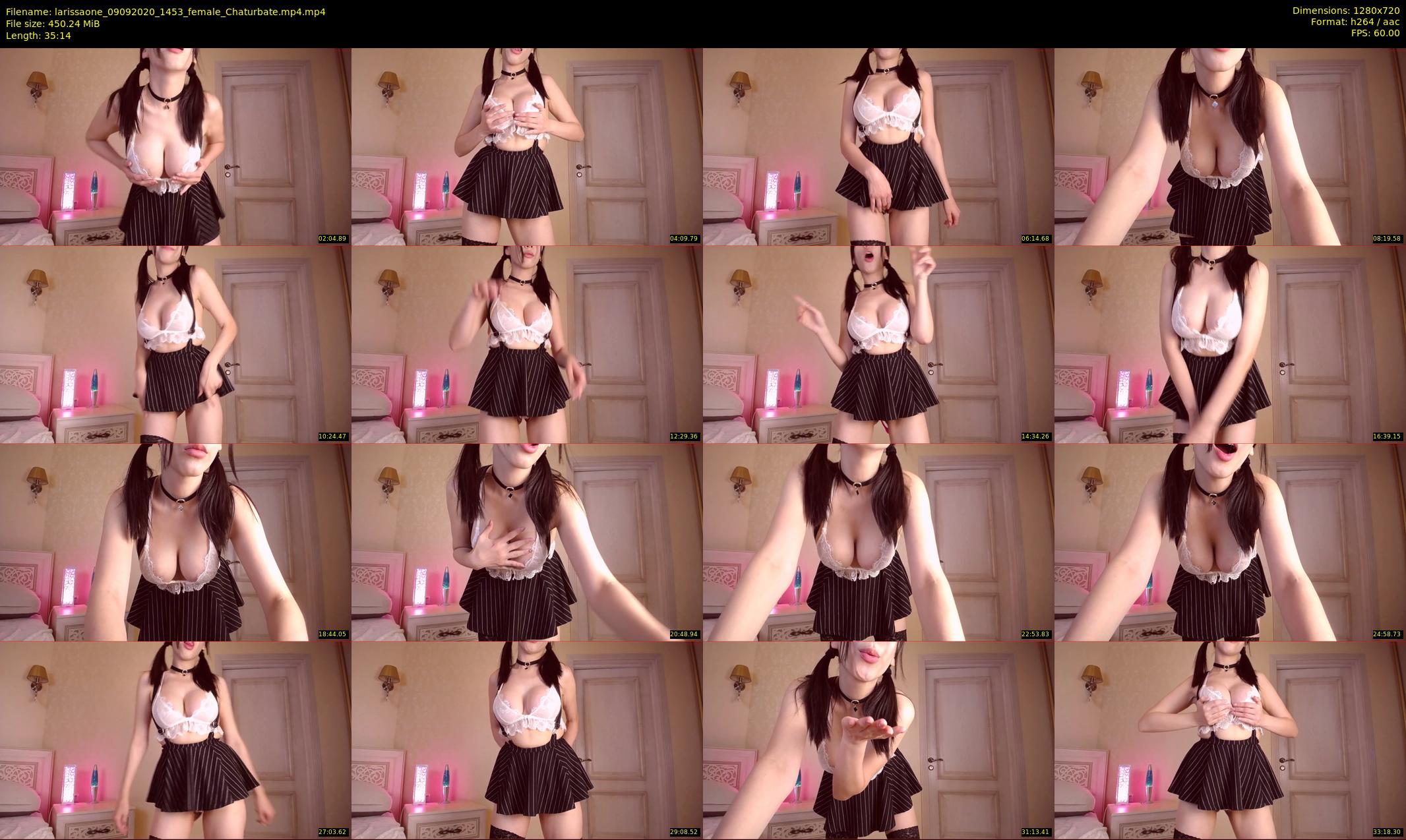 larissaone — 36 minute Chaturbate female cam show recording, 720p, Sep 9, 2020