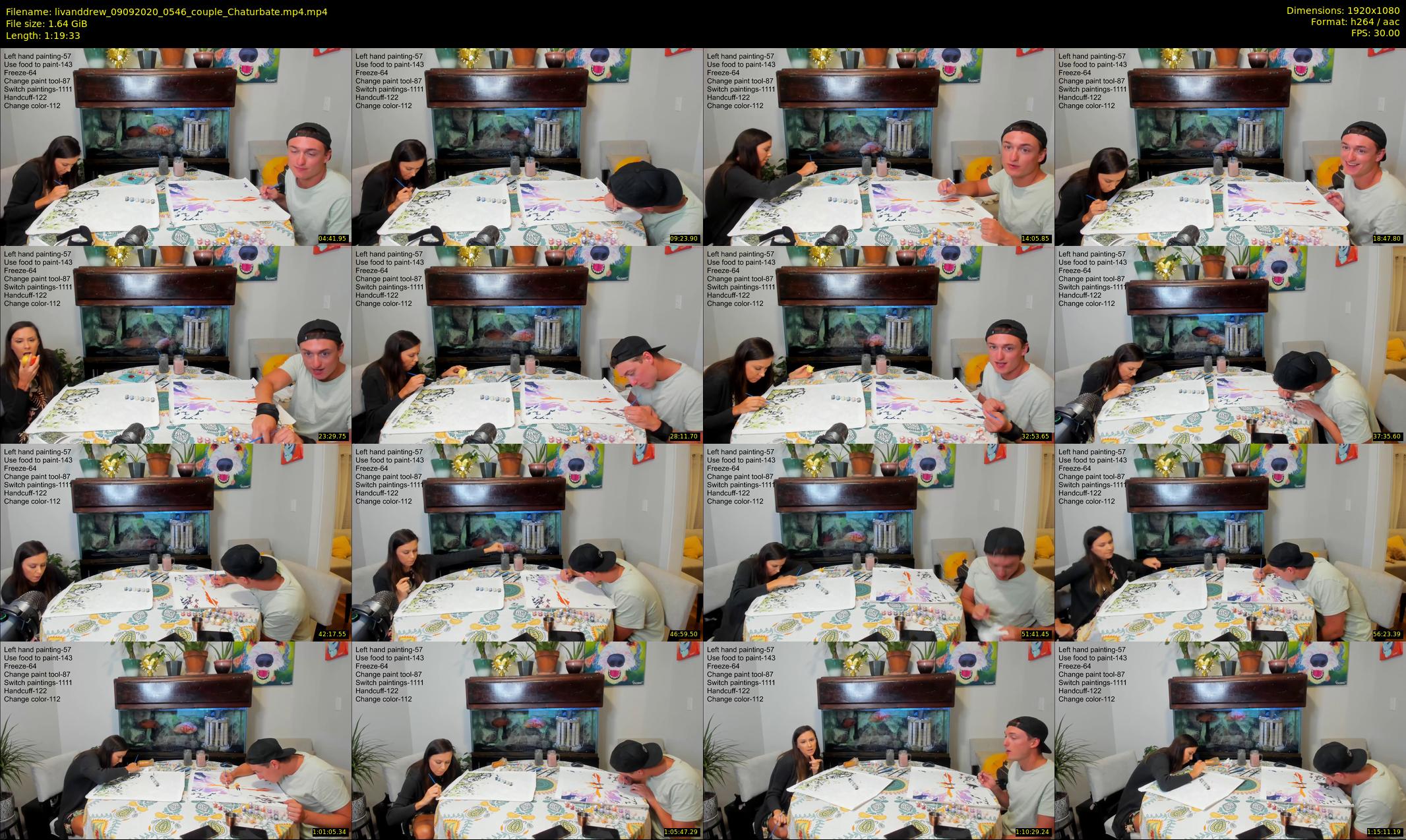 livanddrew — 80 minute Chaturbate couple cam show recording, 1080p, Sep 9, 2020