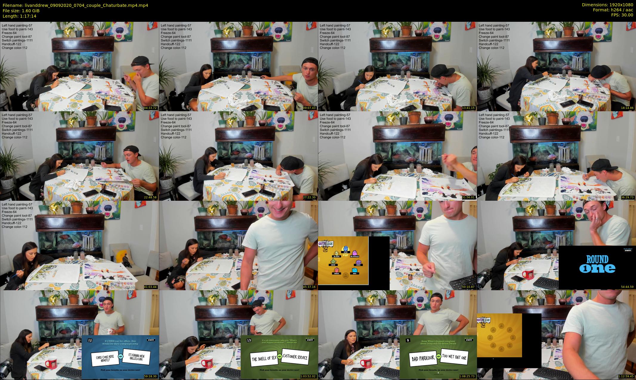 livanddrew — 78 minute Chaturbate couple cam show recording, 1080p, Sep 9, 2020