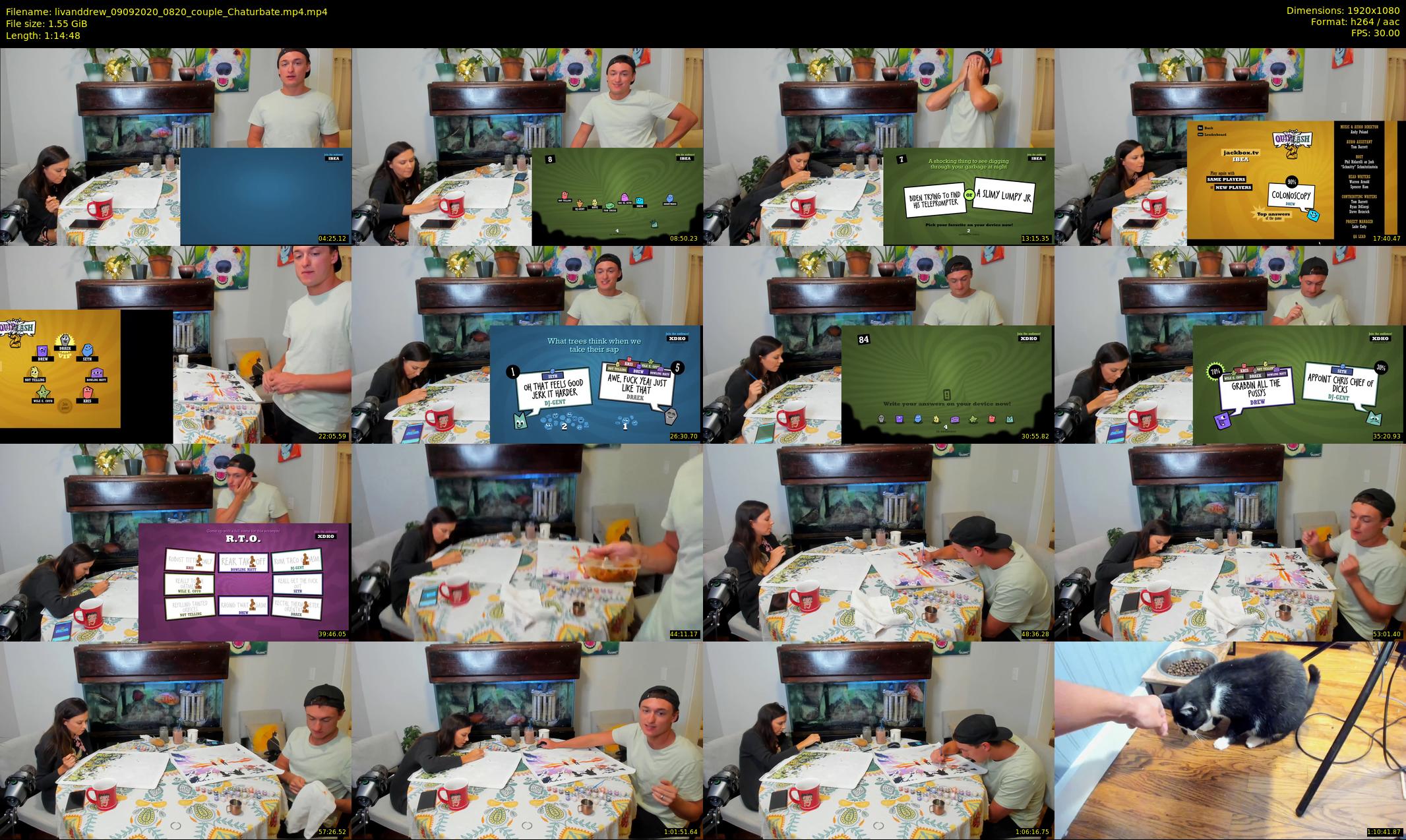 livanddrew — 75 minute Chaturbate couple cam show recording, 1080p, Sep 9, 2020