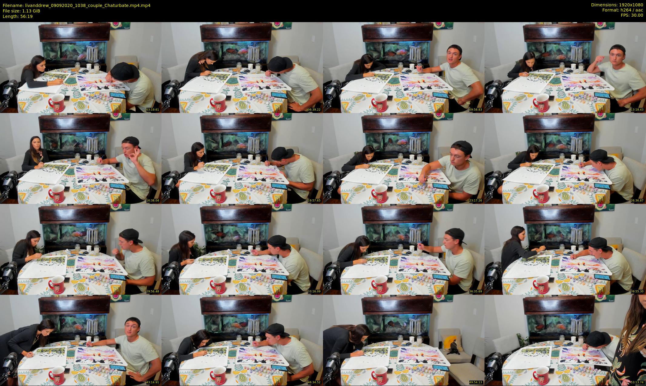 livanddrew — 57 minute Chaturbate couple cam show recording, 1080p, Sep 9, 2020
