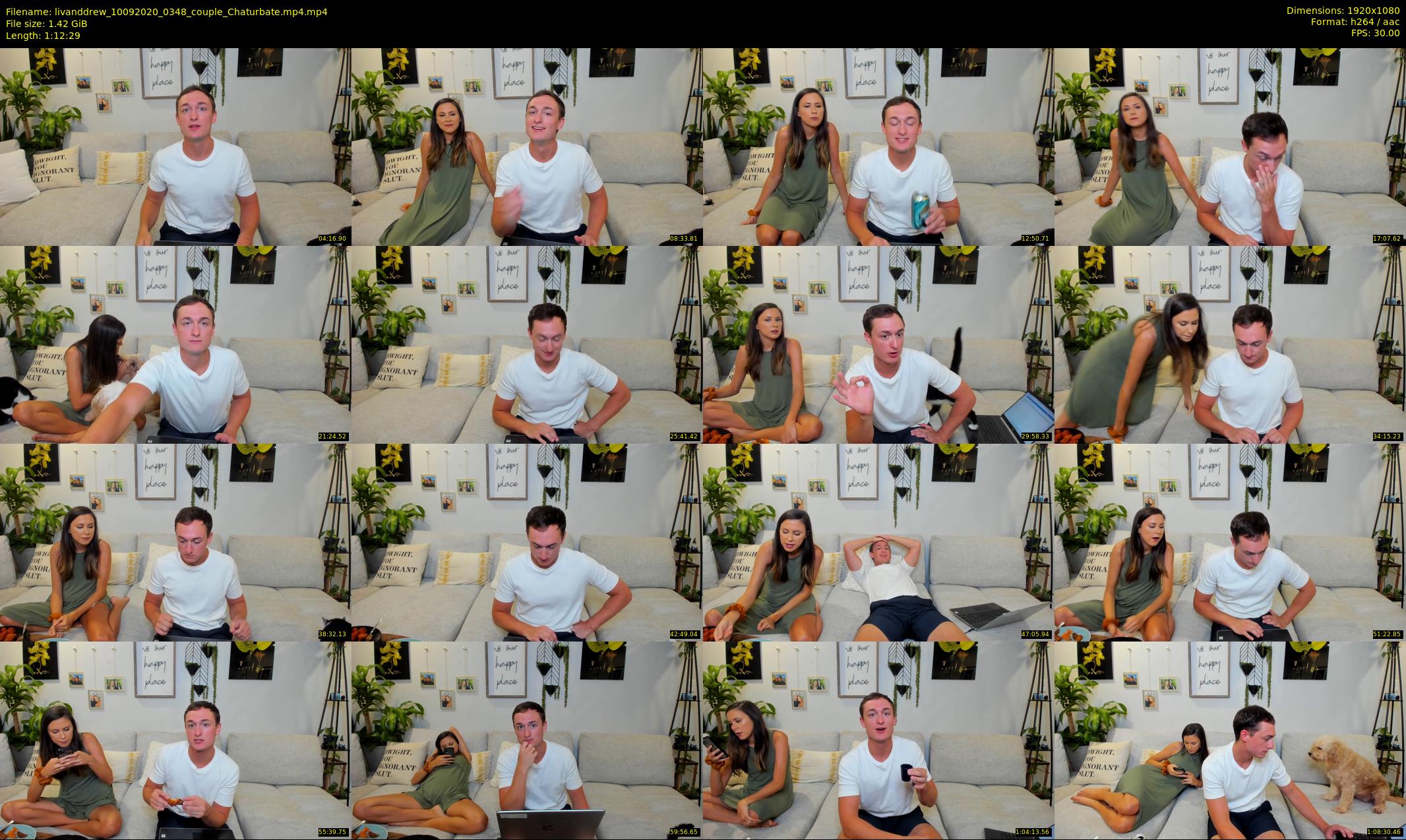 livanddrew — 73 minute Chaturbate couple cam show recording, 1080p, Sep 10, 2020