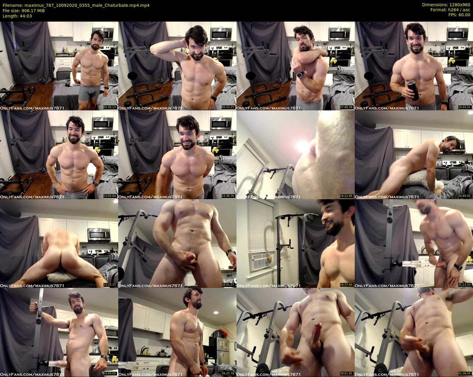 maximus_787 — 45 minute Chaturbate male cam show recording, 720p, Sep 10, 2020
