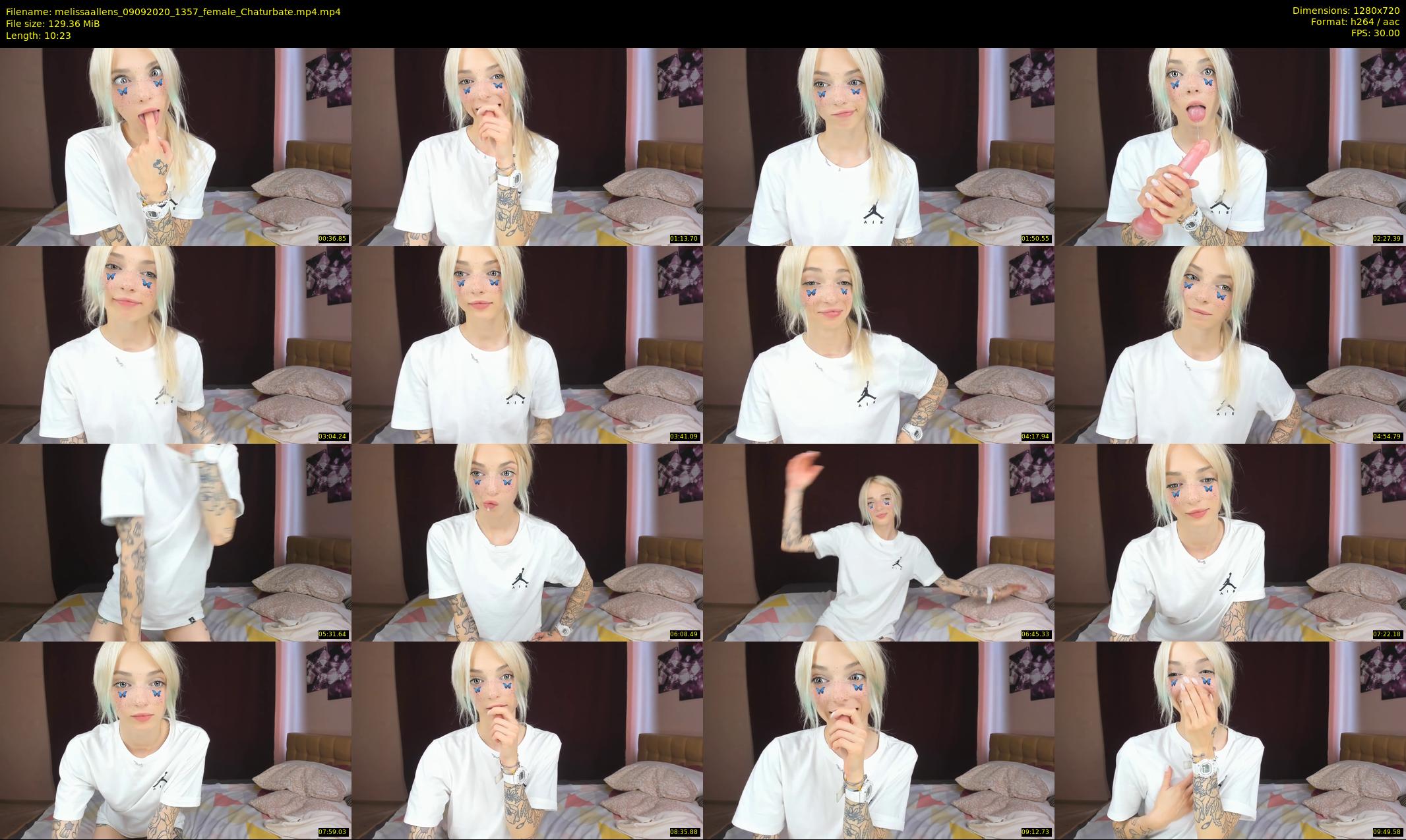 melissaallens — 11 minute Chaturbate female cam show recording, 720p, Sep 9, 2020