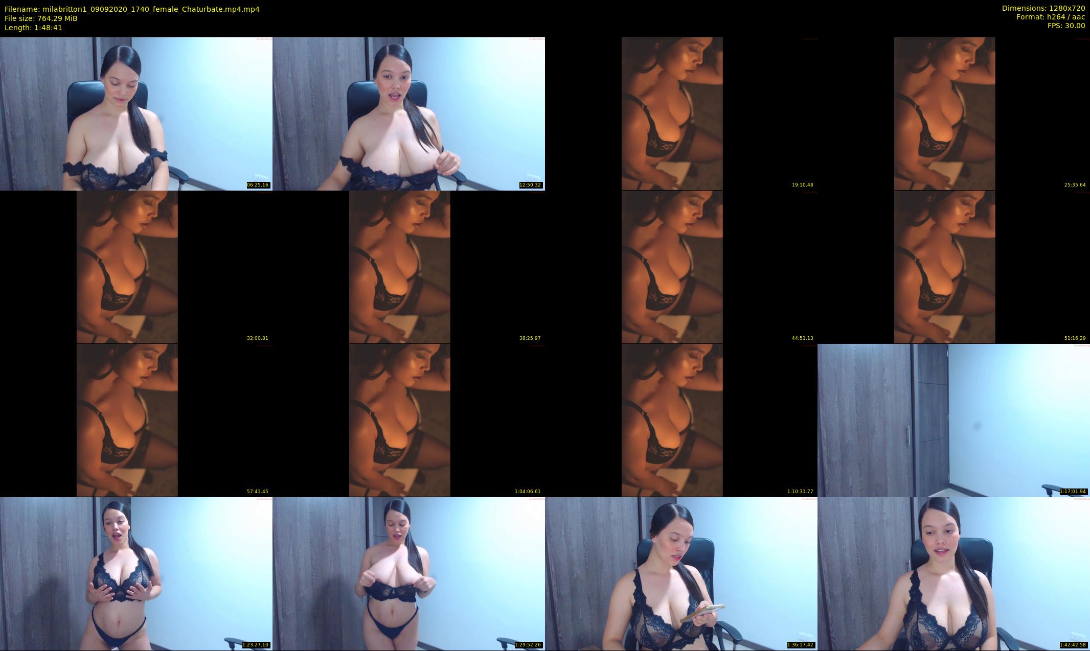 milabritton1 — 109 minute Chaturbate female cam show recording, 720p, Sep 9, 2020