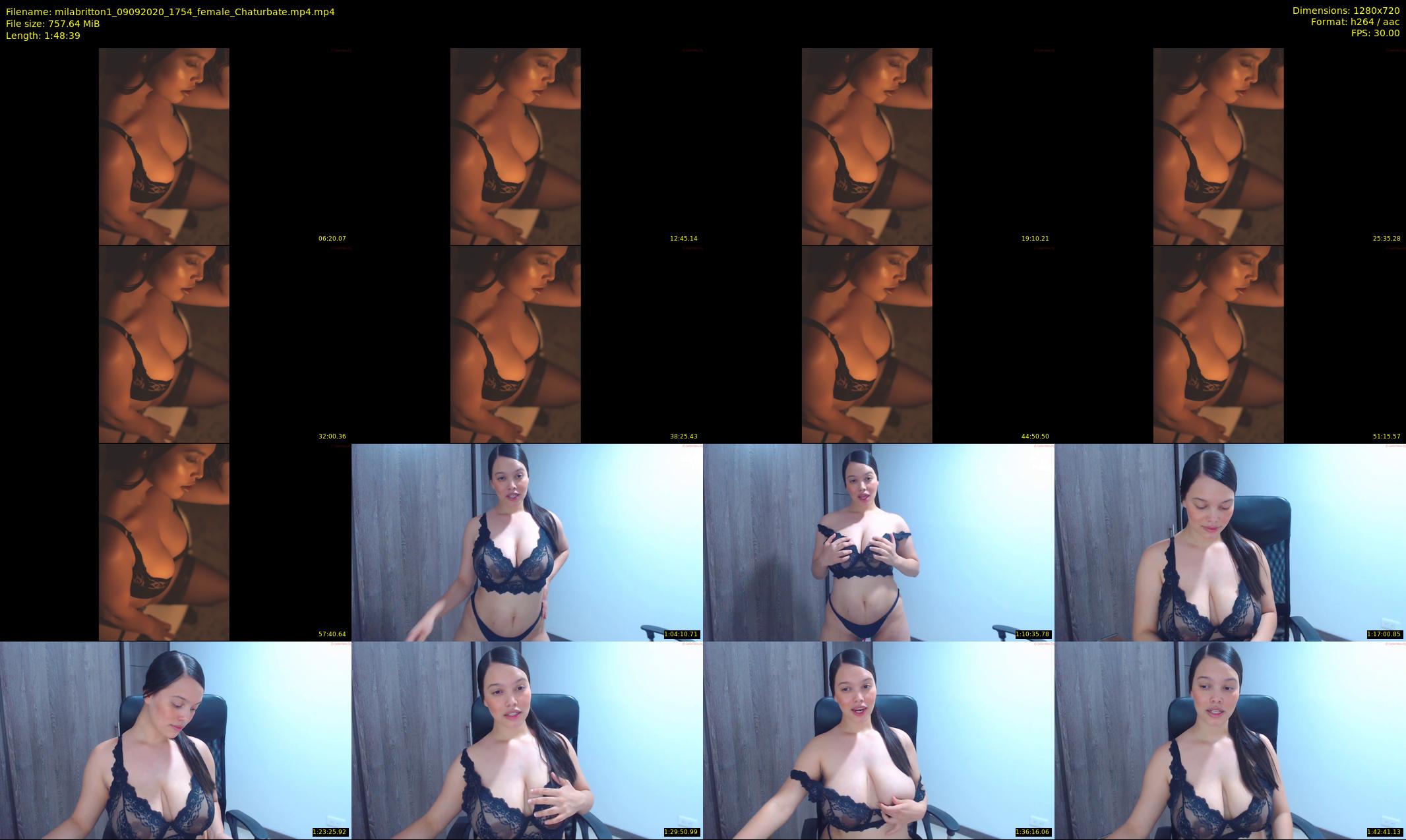 milabritton1 — 109 minute Chaturbate female cam show recording, 720p, Sep 9, 2020