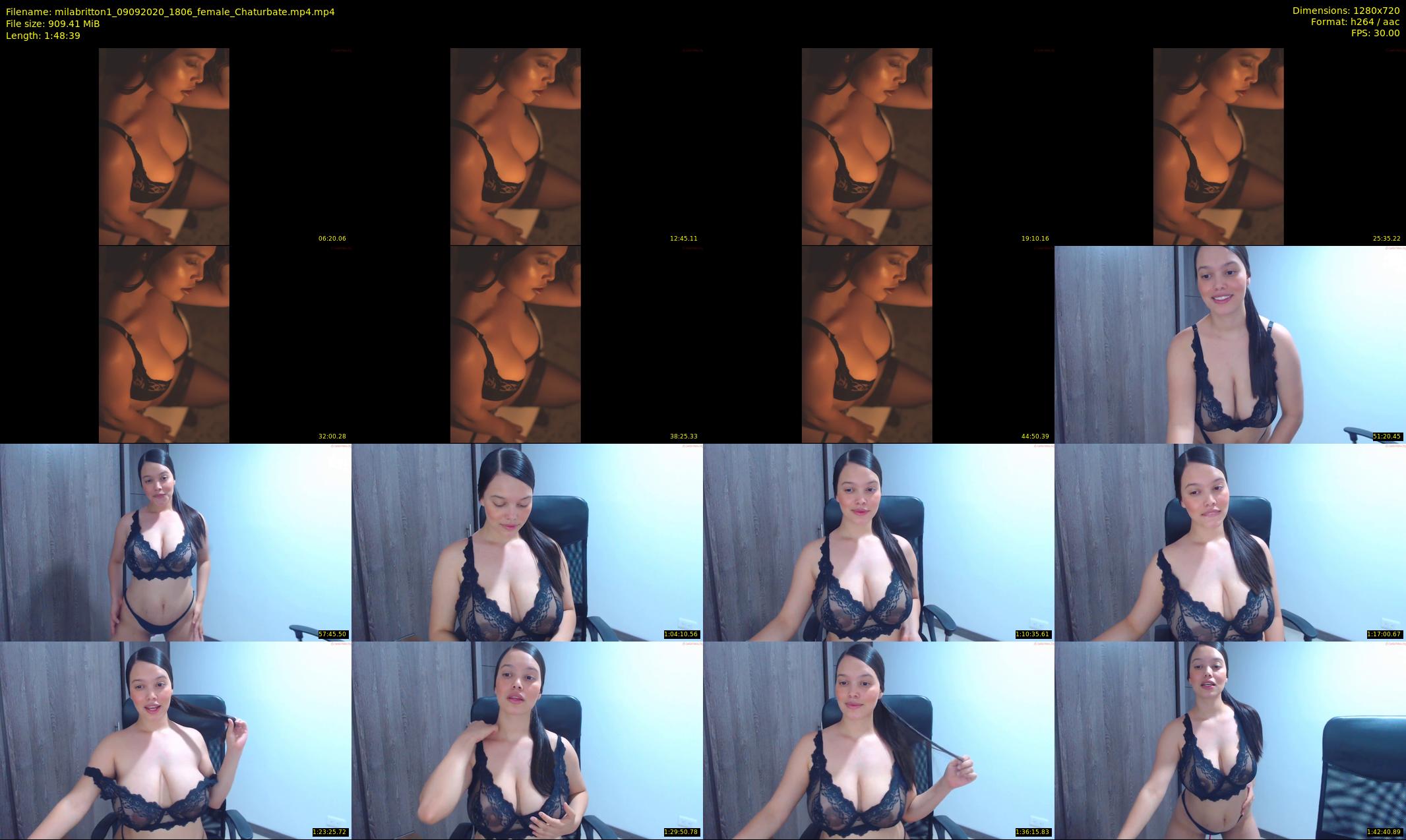 milabritton1 — 109 minute Chaturbate female cam show recording, 720p, Sep 9, 2020