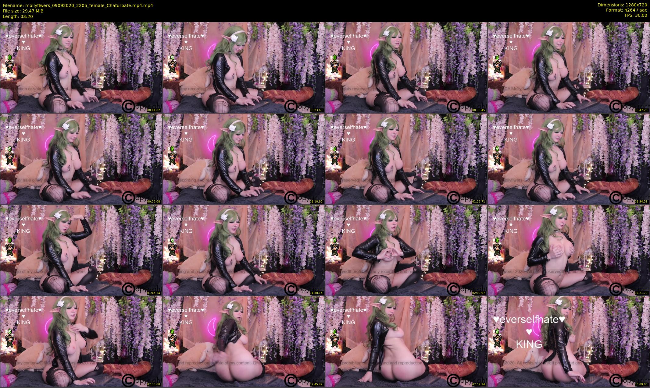 mollyflwers — 4 minute Chaturbate female cam show recording, 720p, Sep 9, 2020