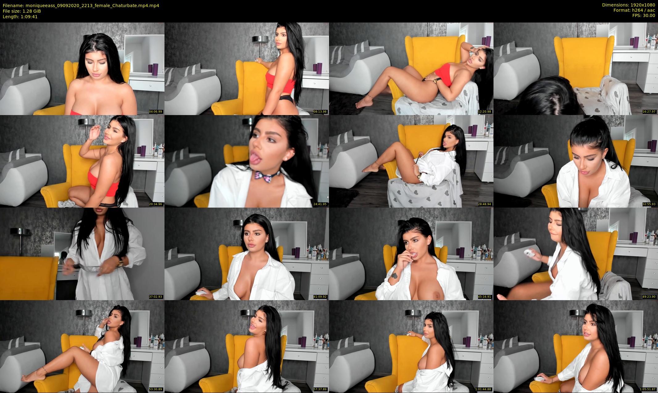 moniqueeass — 70 minute Chaturbate female cam show recording, 1080p, Sep 9, 2020