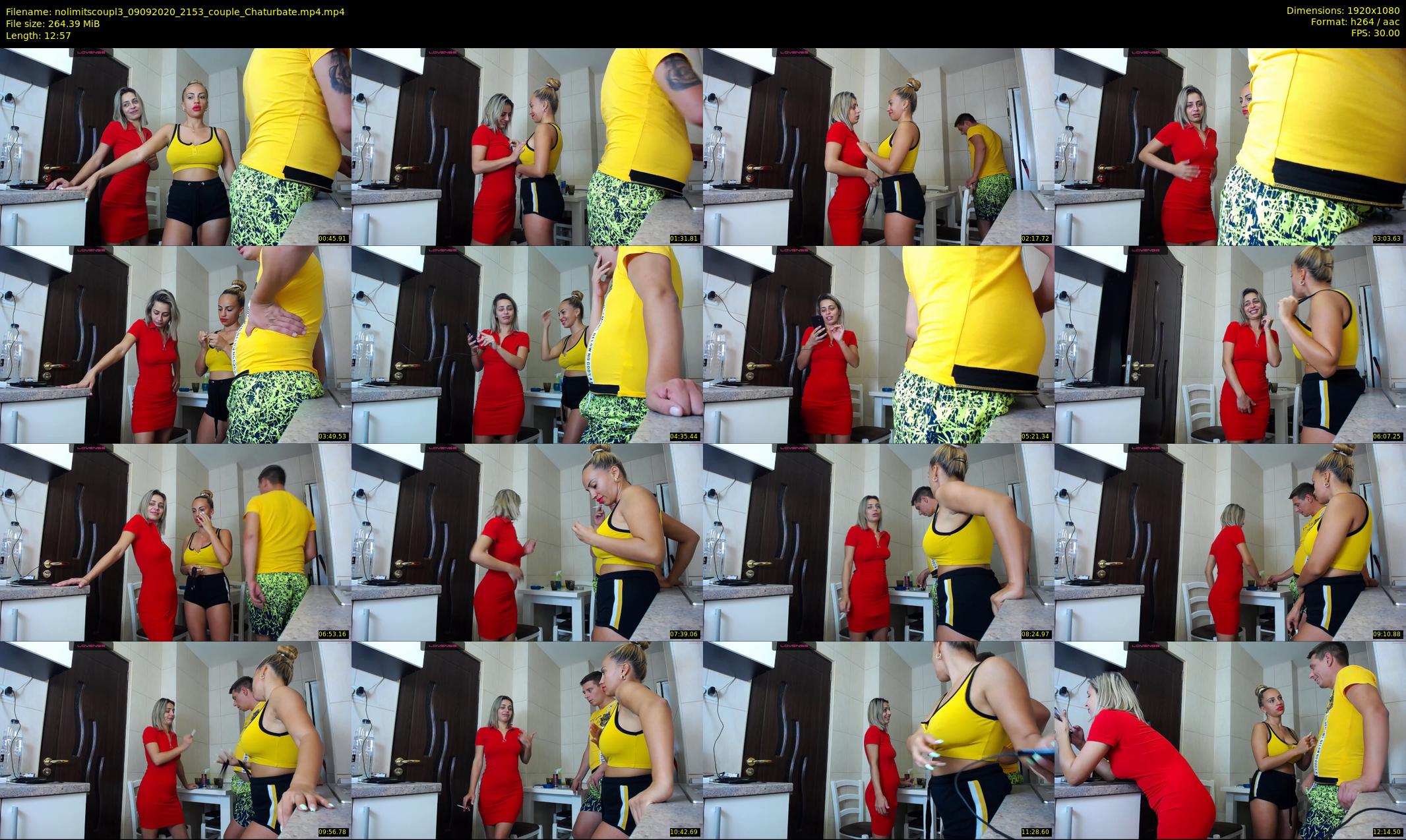 nolimitscoupl3 — 13 minute Chaturbate couple cam show recording, 1080p, Sep 9, 2020