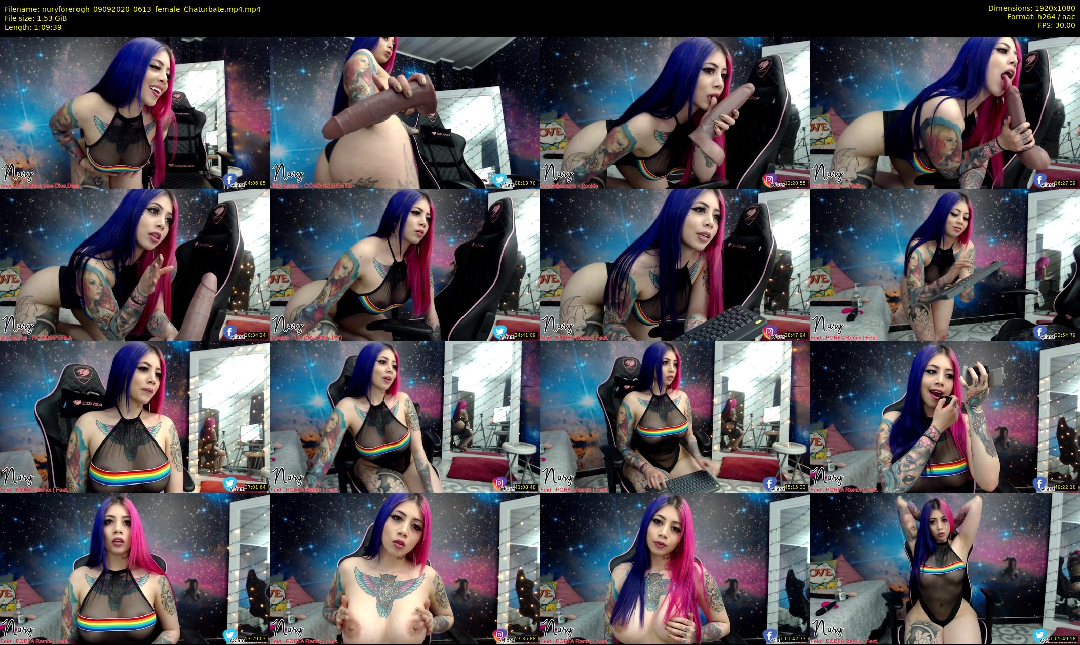 nuryforerogh — 70 minute Chaturbate female cam show recording, 1080p, Sep 9, 2020