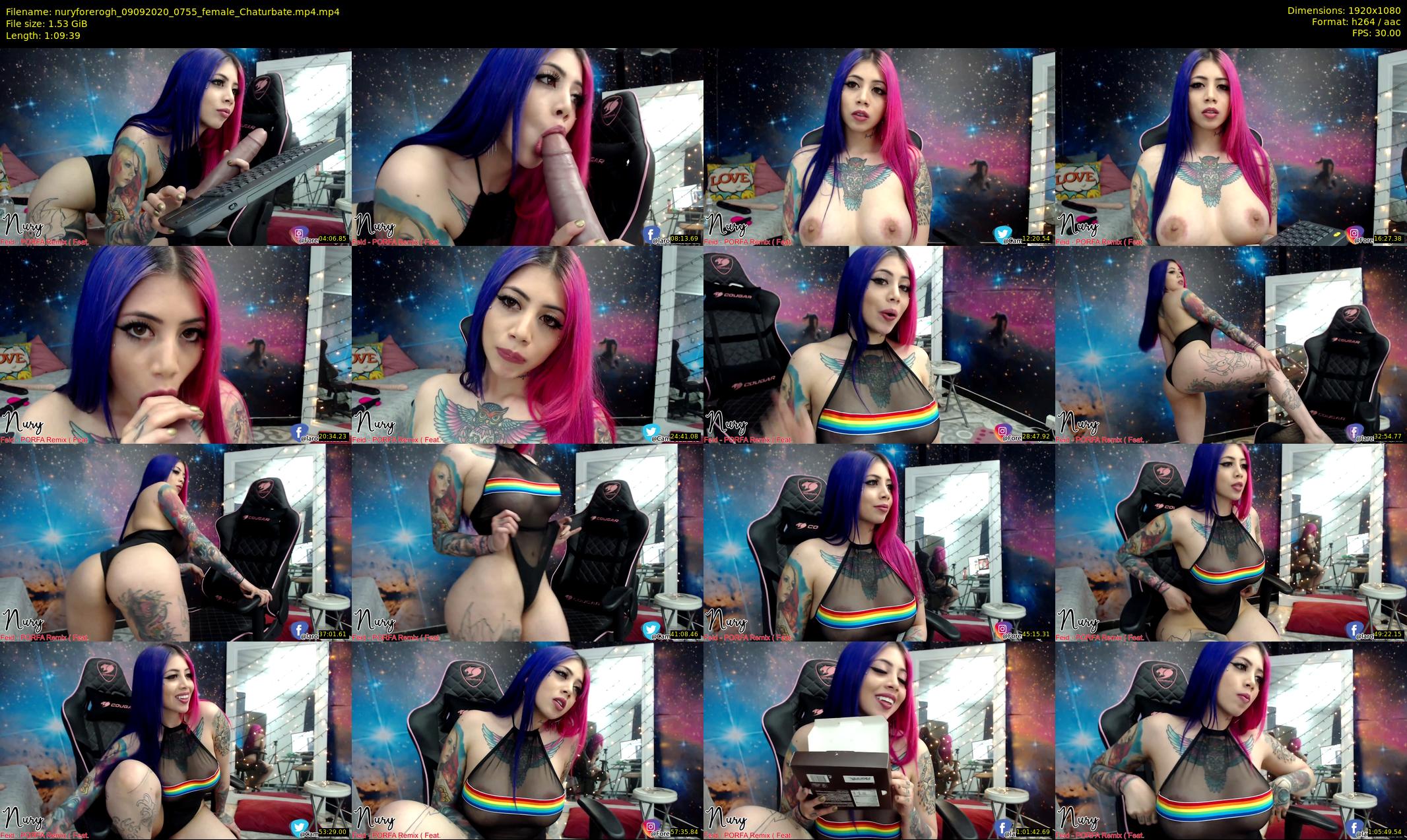 nuryforerogh — 70 minute Chaturbate female cam show recording, 1080p, Sep 9, 2020