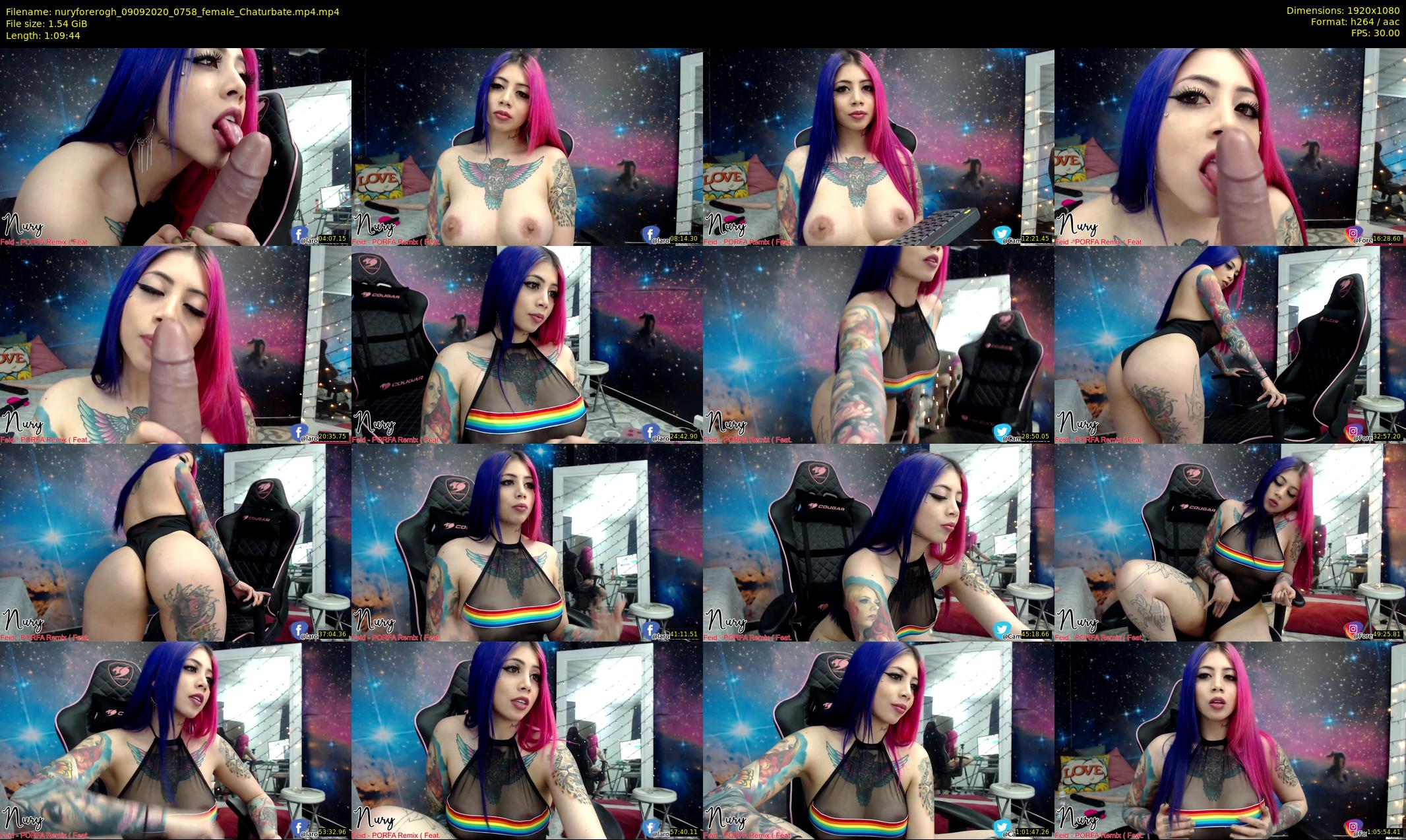 nuryforerogh — 70 minute Chaturbate female cam show recording, 1080p, Sep 9, 2020
