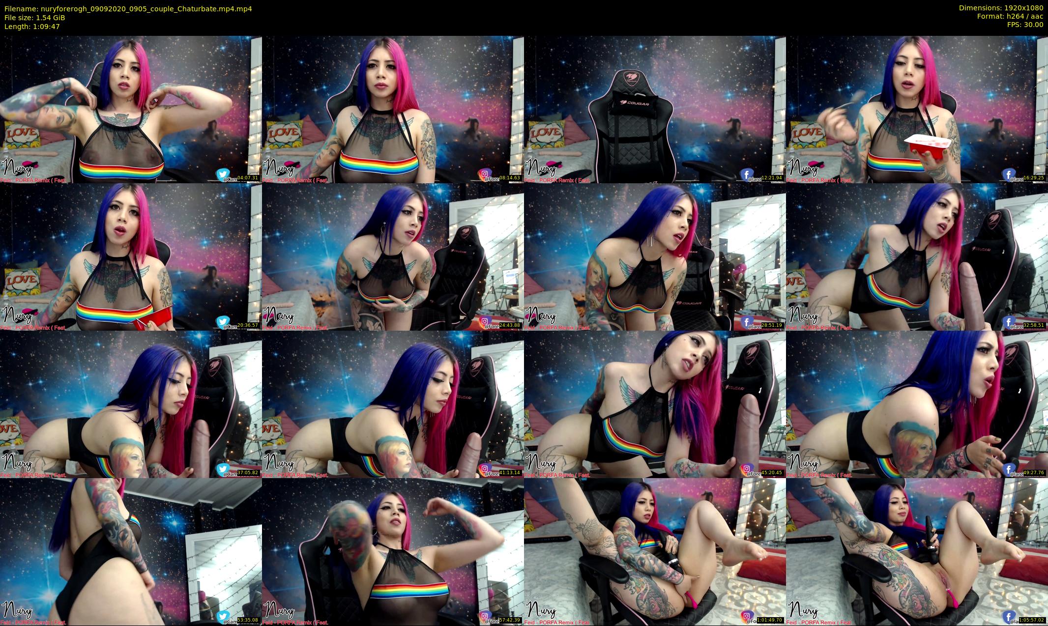 nuryforerogh — 70 minute Chaturbate female cam show recording, 1080p, Sep 9, 2020