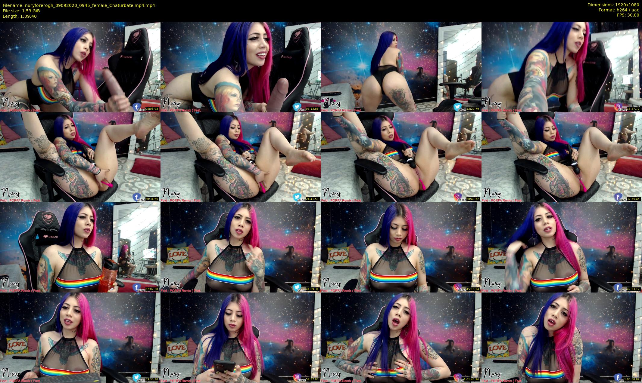 nuryforerogh — 70 minute Chaturbate female cam show recording, 1080p, Sep 9, 2020