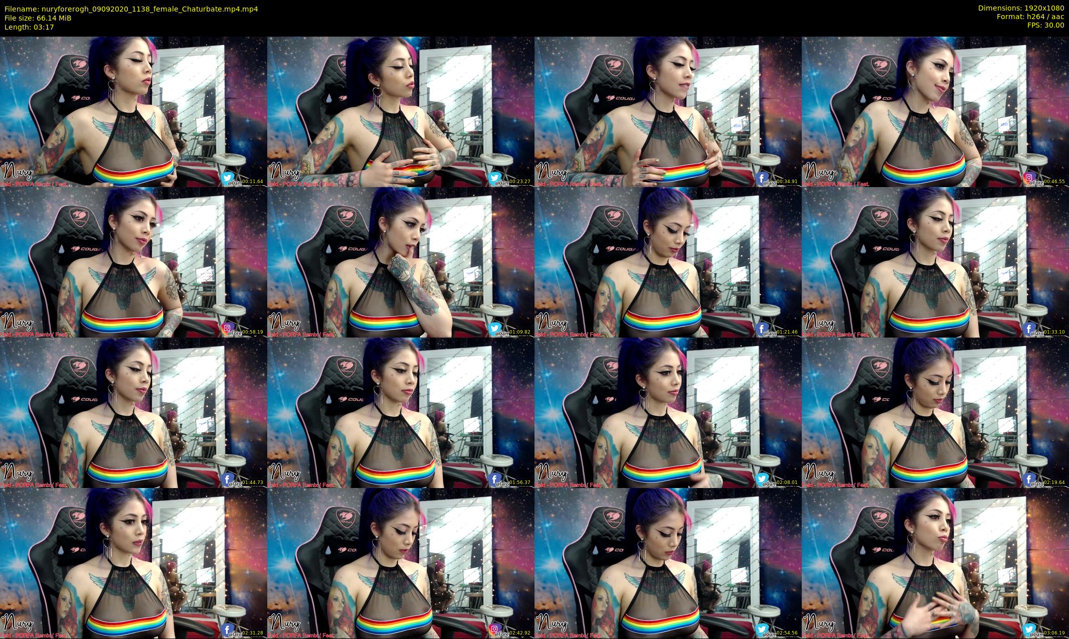 nuryforerogh — 4 minute Chaturbate female cam show recording, 1080p, Sep 9, 2020
