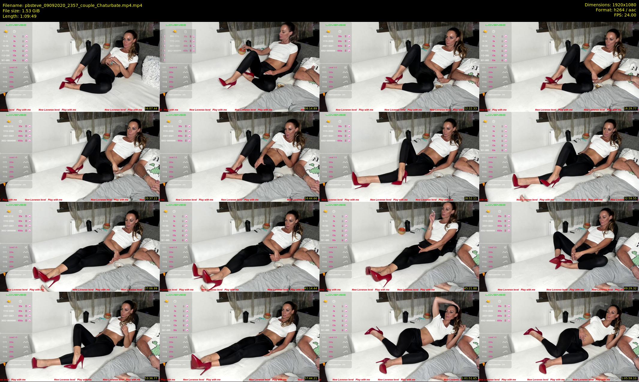 pbsteve — 70 minute Chaturbate couple cam show recording, 1080p, Sep 9, 2020
