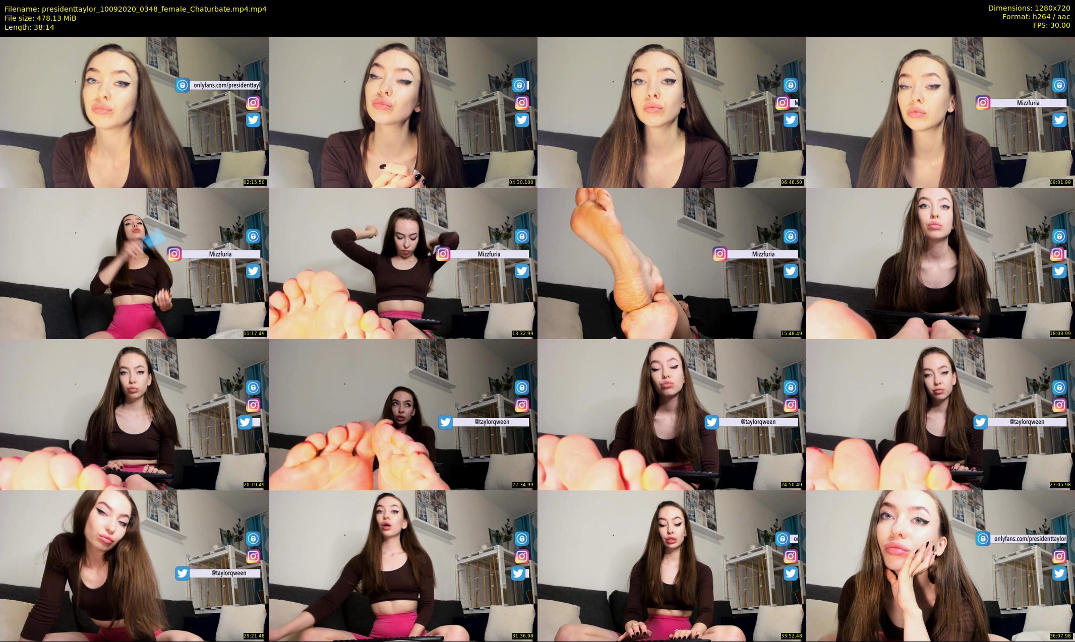 presidenttaylor — 39 minute Chaturbate female cam show recording, 720p, Sep 10, 2020
