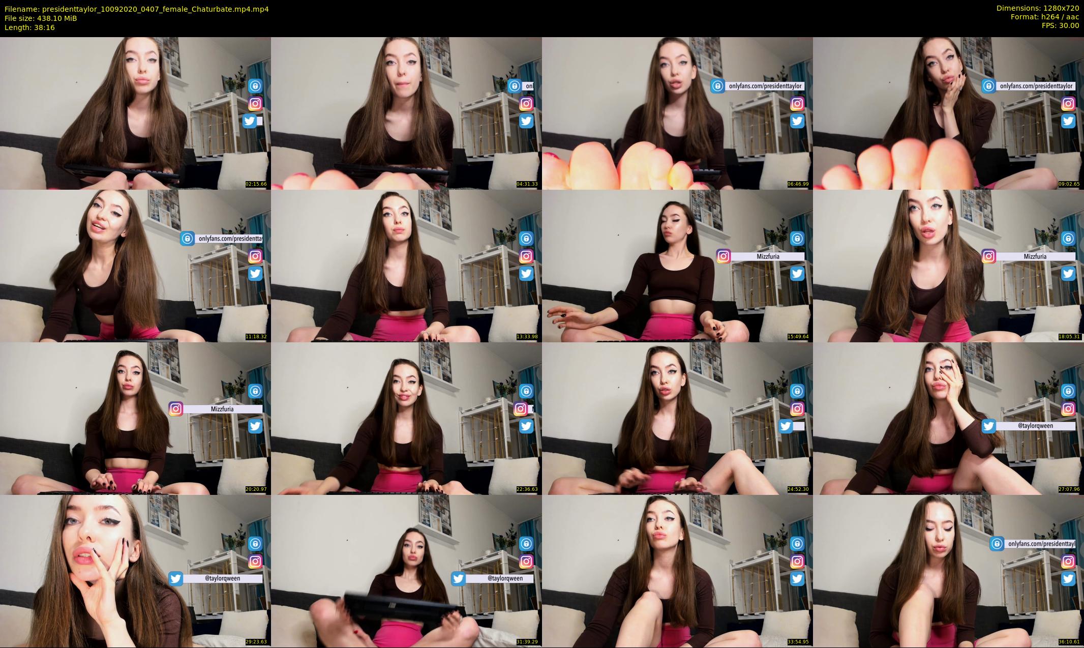 presidenttaylor — 39 minute Chaturbate female cam show recording, 720p, Sep 10, 2020