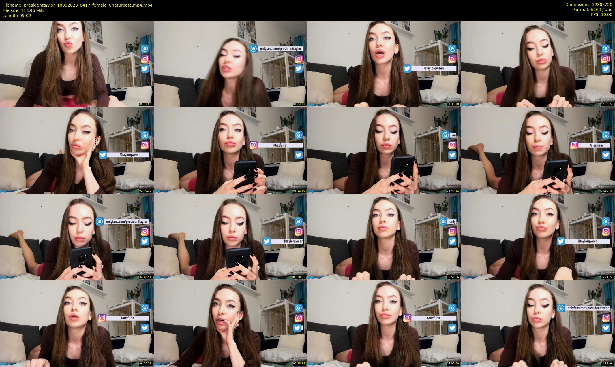 presidenttaylor — 10 minute Chaturbate female cam show recording, 720p, Sep 10, 2020