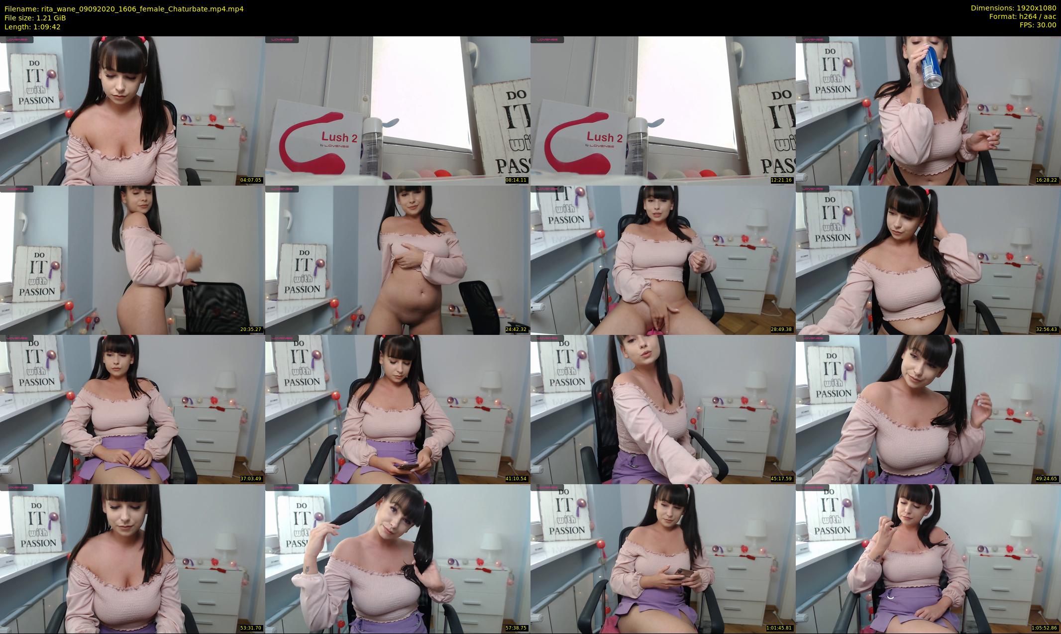 rita_wane — 70 minute Chaturbate female cam show recording, 1080p, Sep 9, 2020