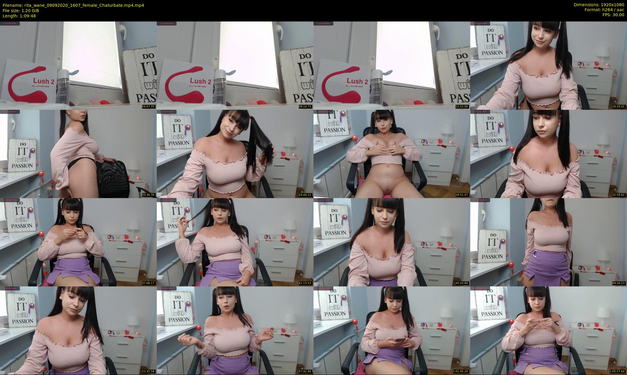 rita_wane — 70 minute Chaturbate female cam show recording, 1080p, Sep 9, 2020